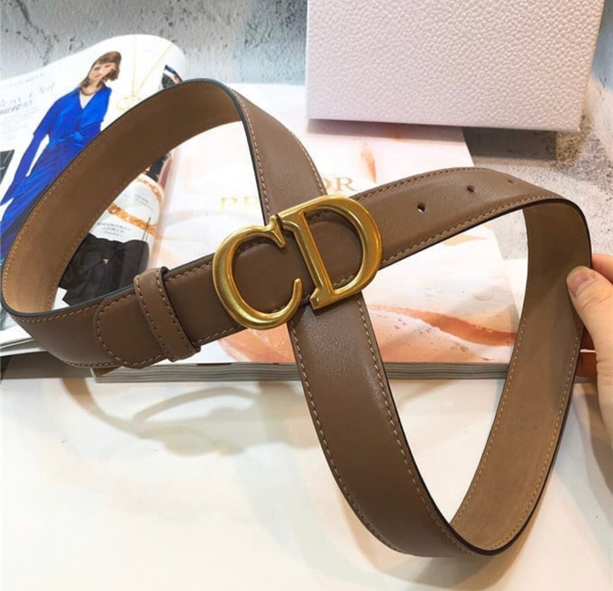 CD Leather Belt