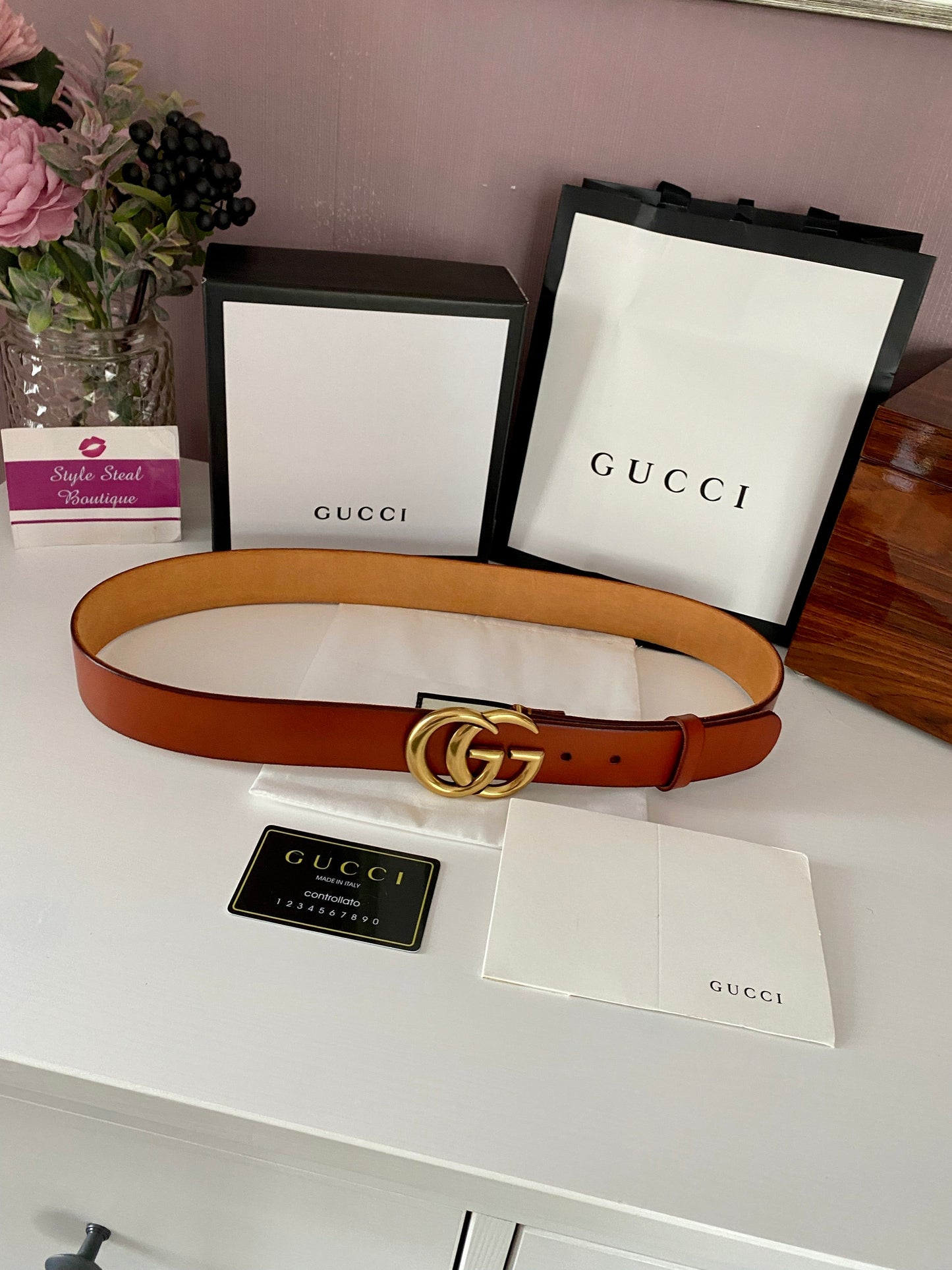 Brown Leather Belt