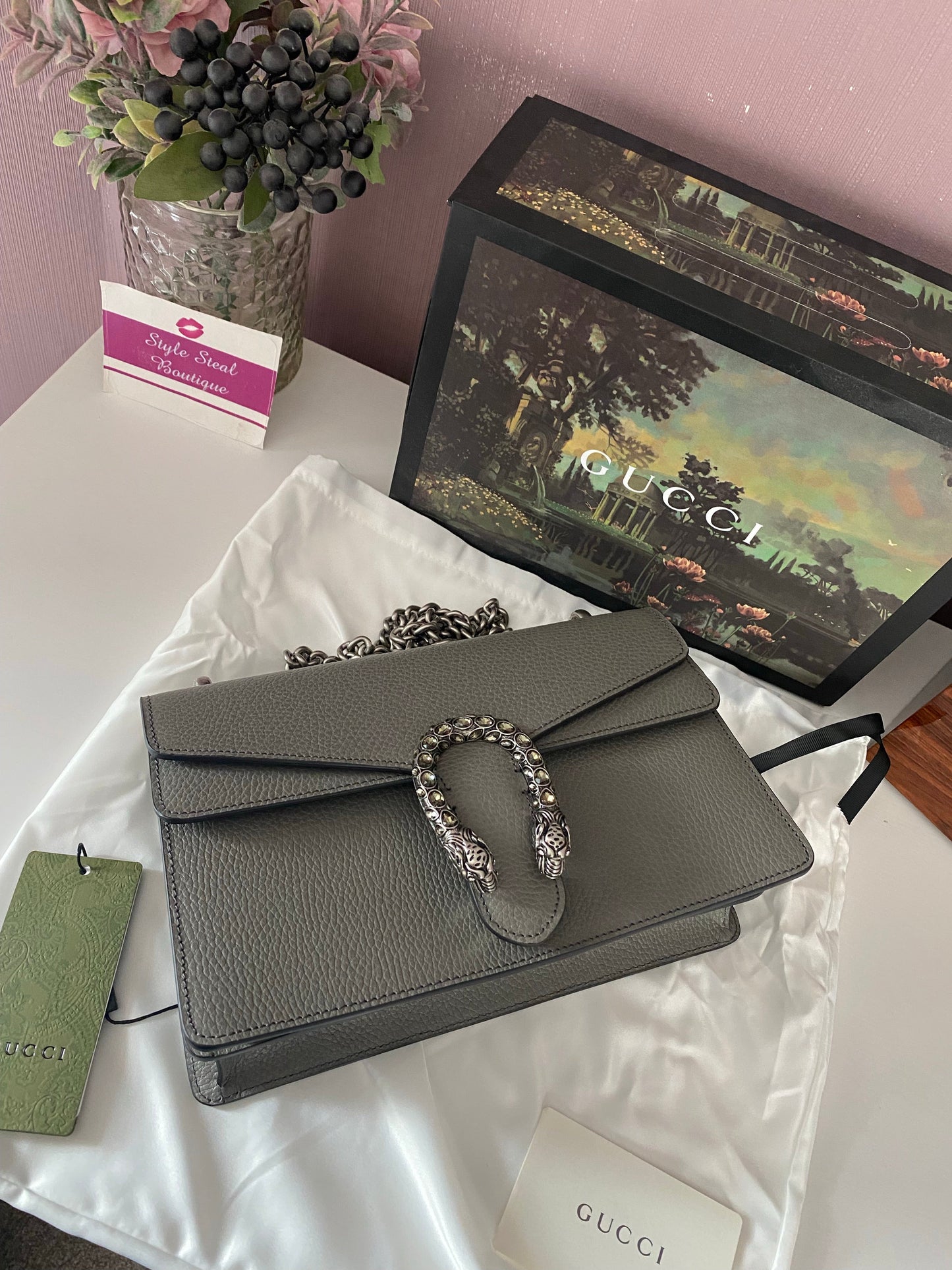 Dionysus Grained Leather