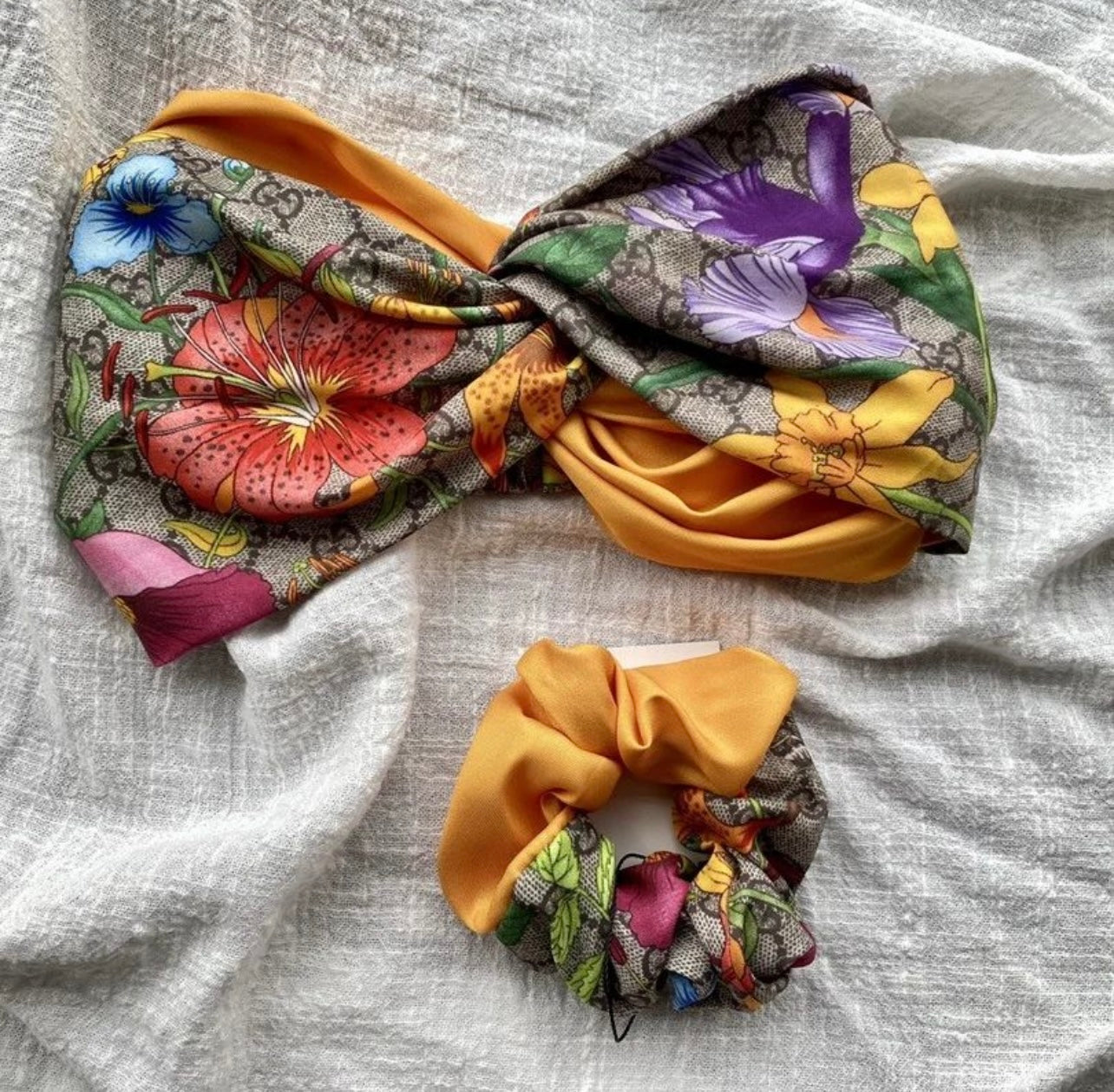 Flora Silk Headband Set
