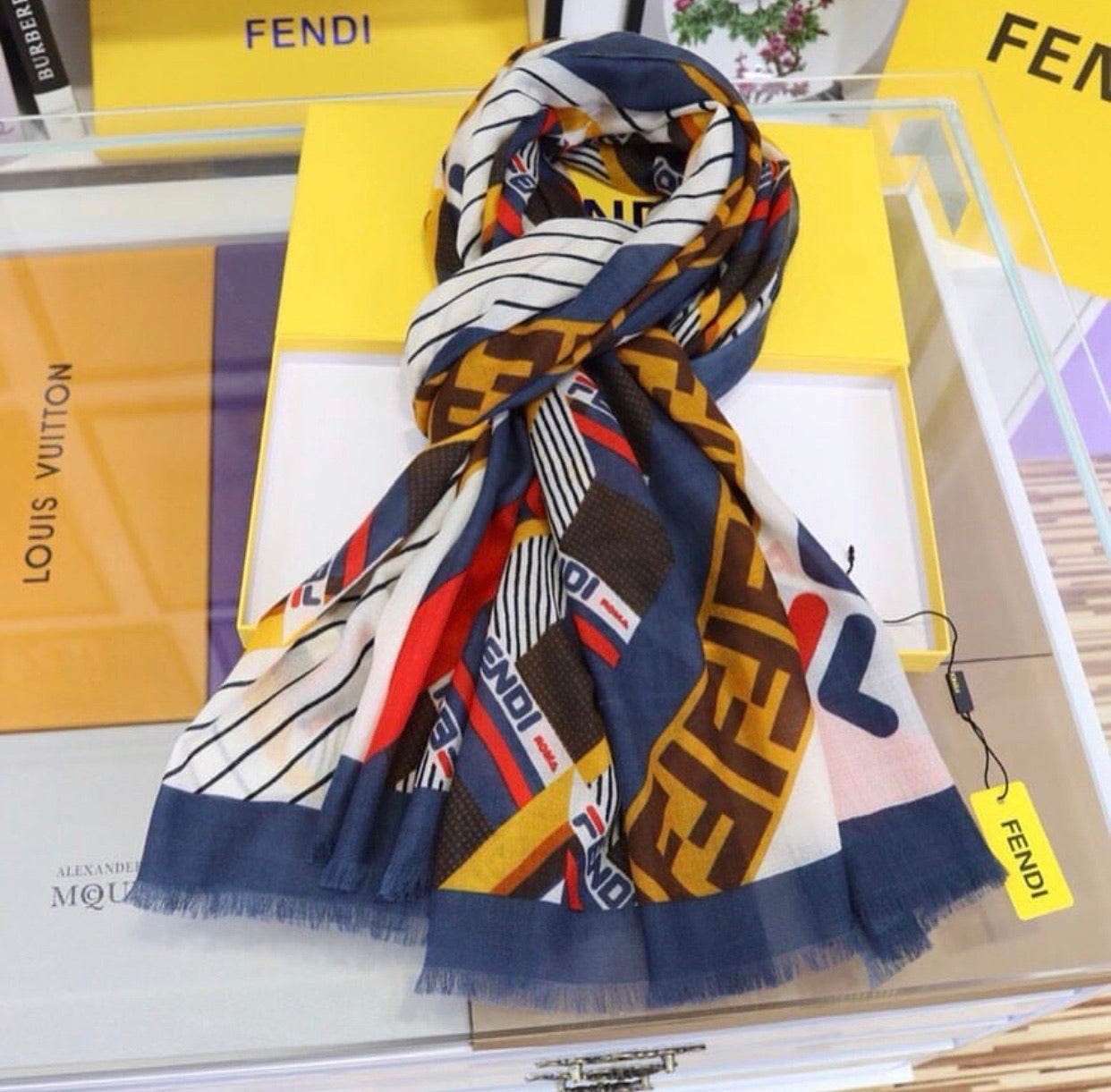 Logo Silk Scarf