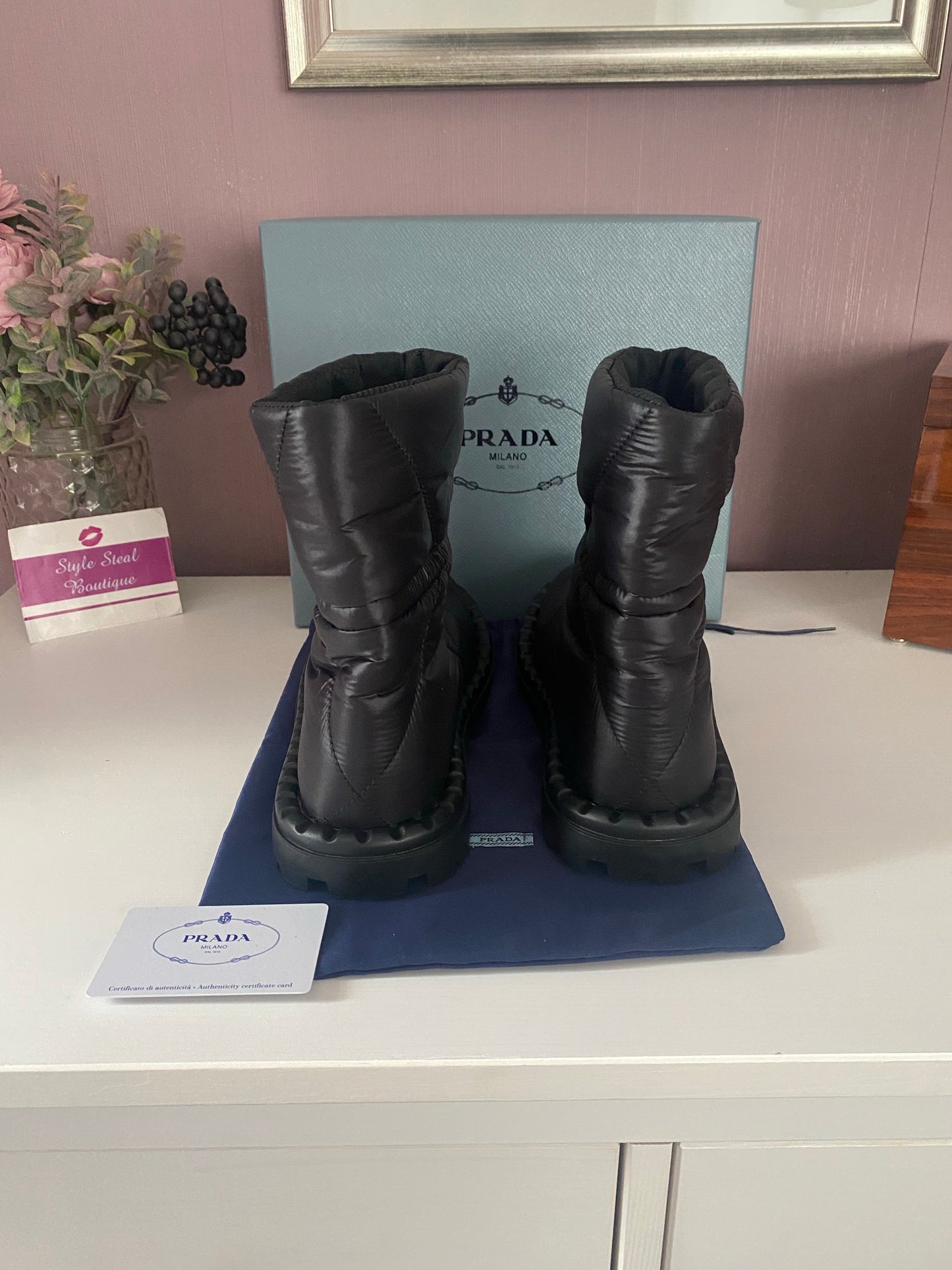 Padded Nylon Boots