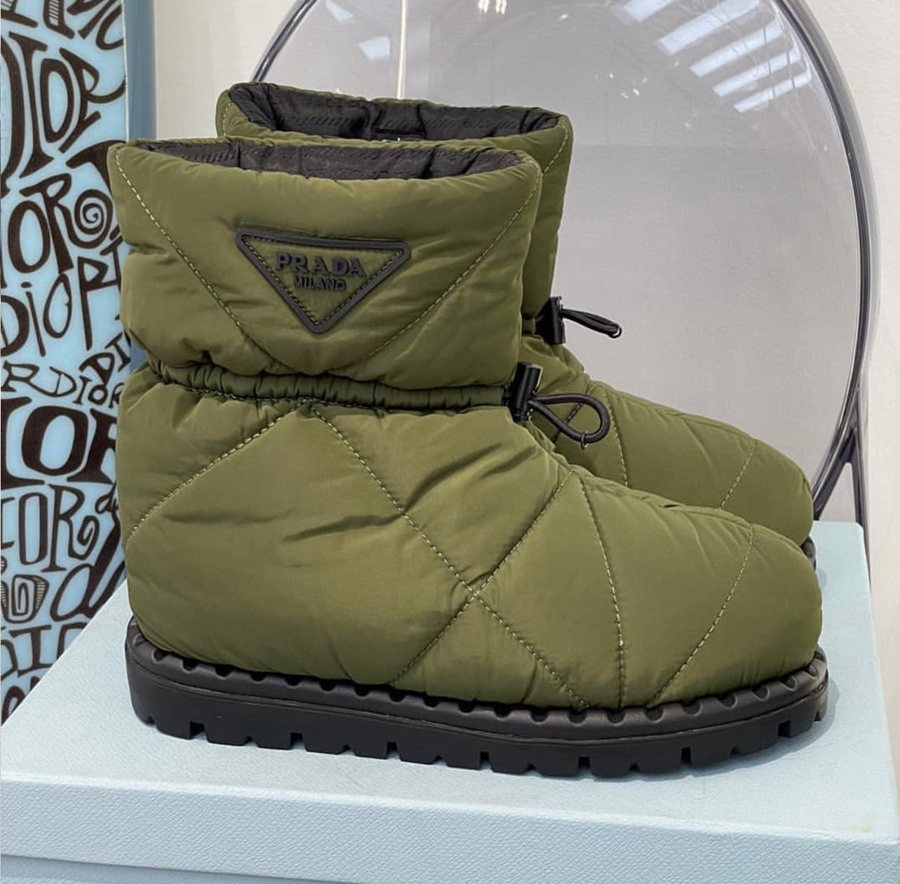 Padded Nylon Boots