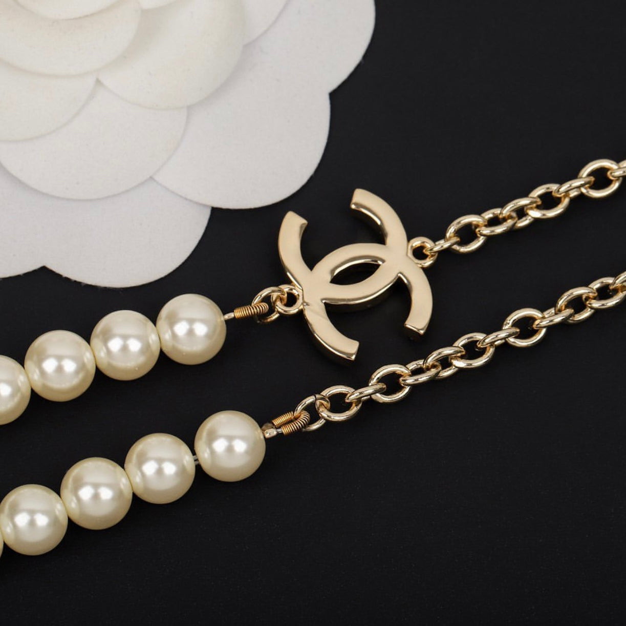 CC Pearl Necklace