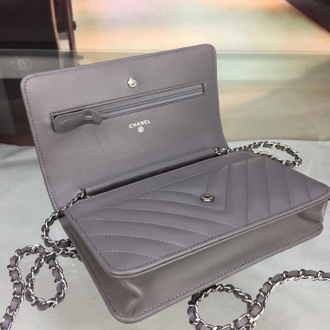 Chevron Lambskin Woc