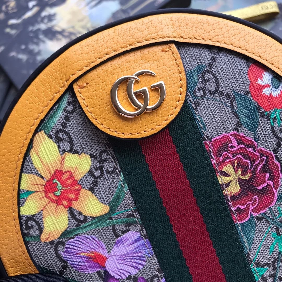 Ophidia Flora Mini Round Bag