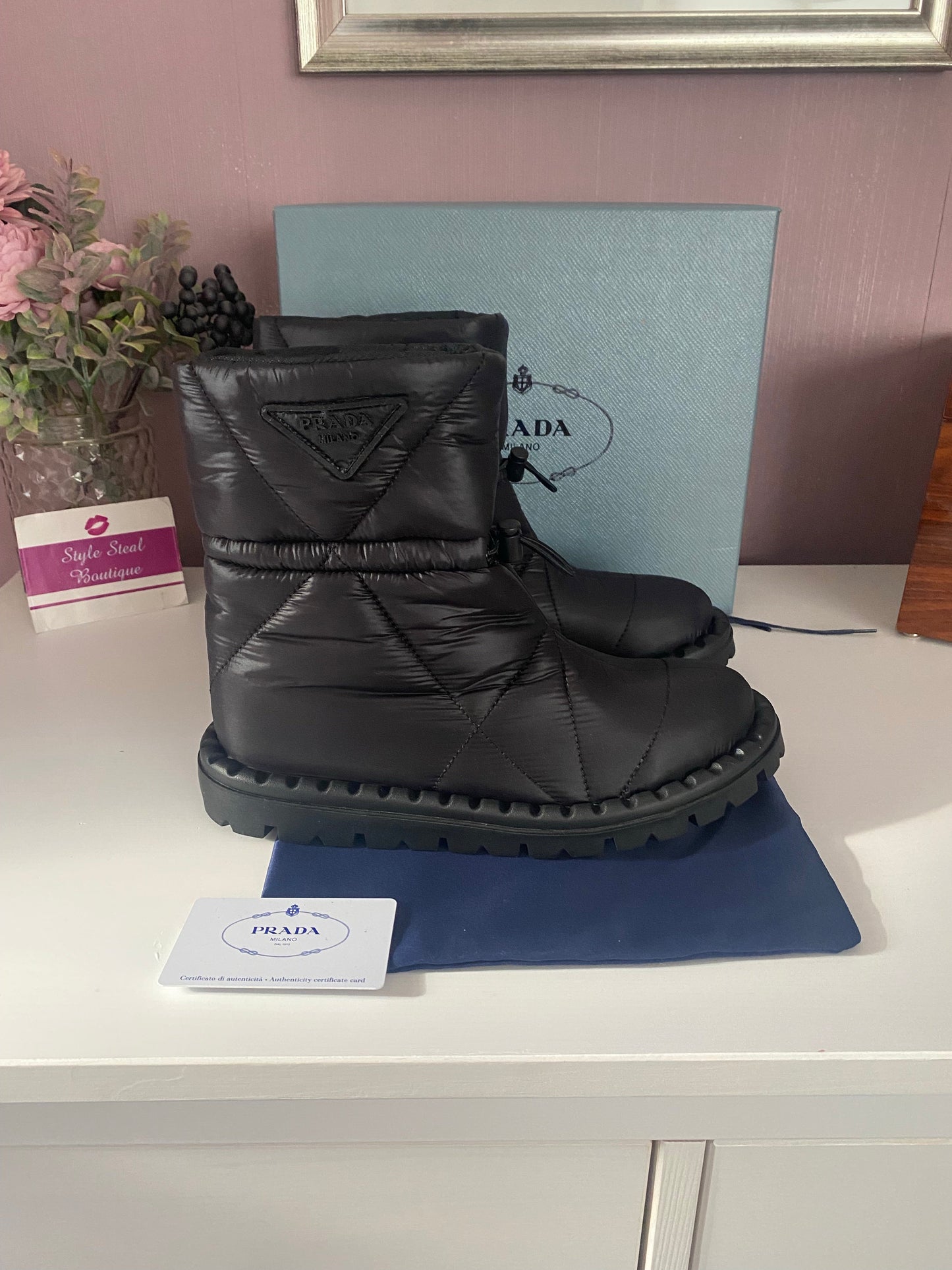 Padded Nylon Boots