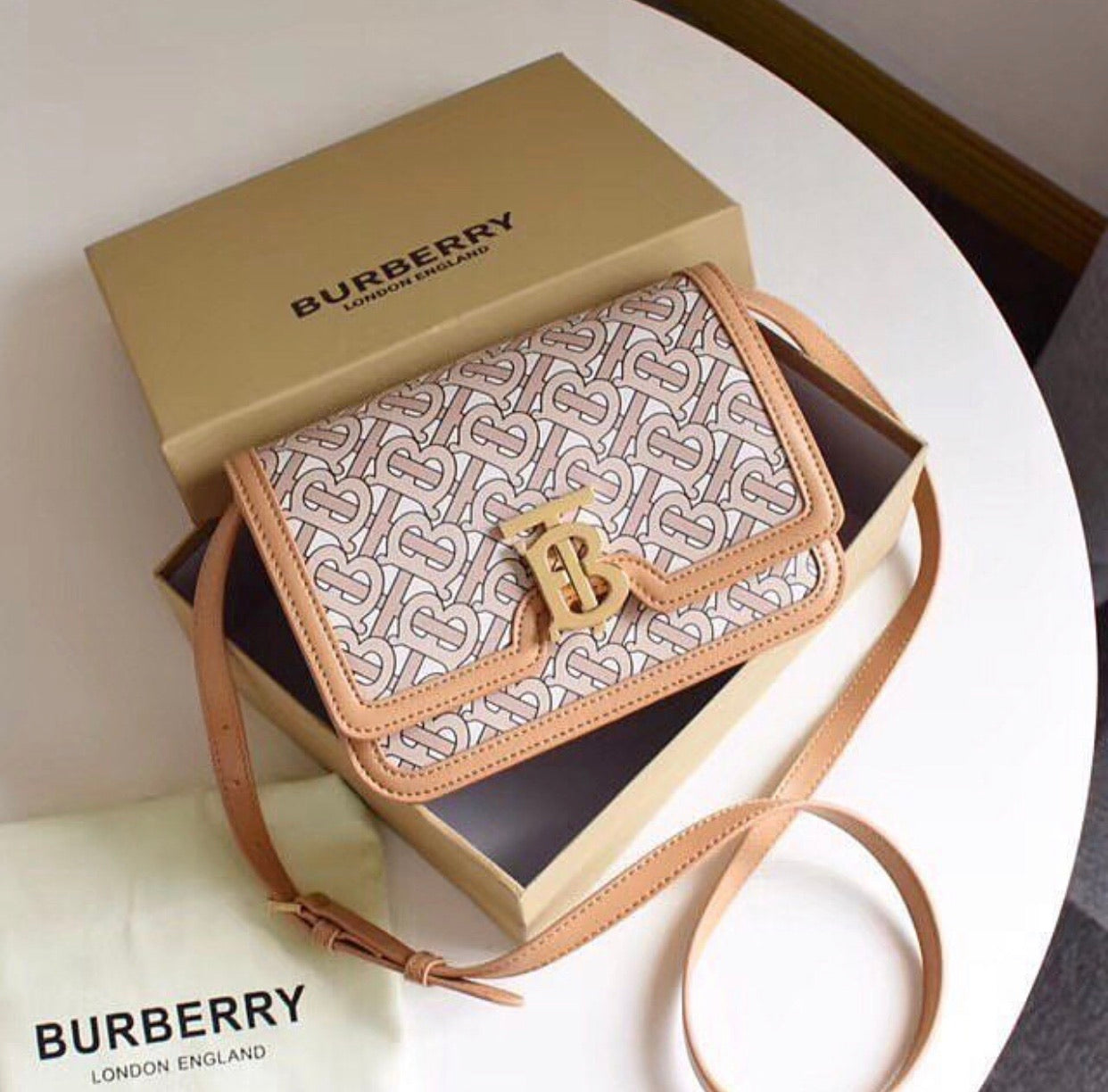 TB Leather Bag