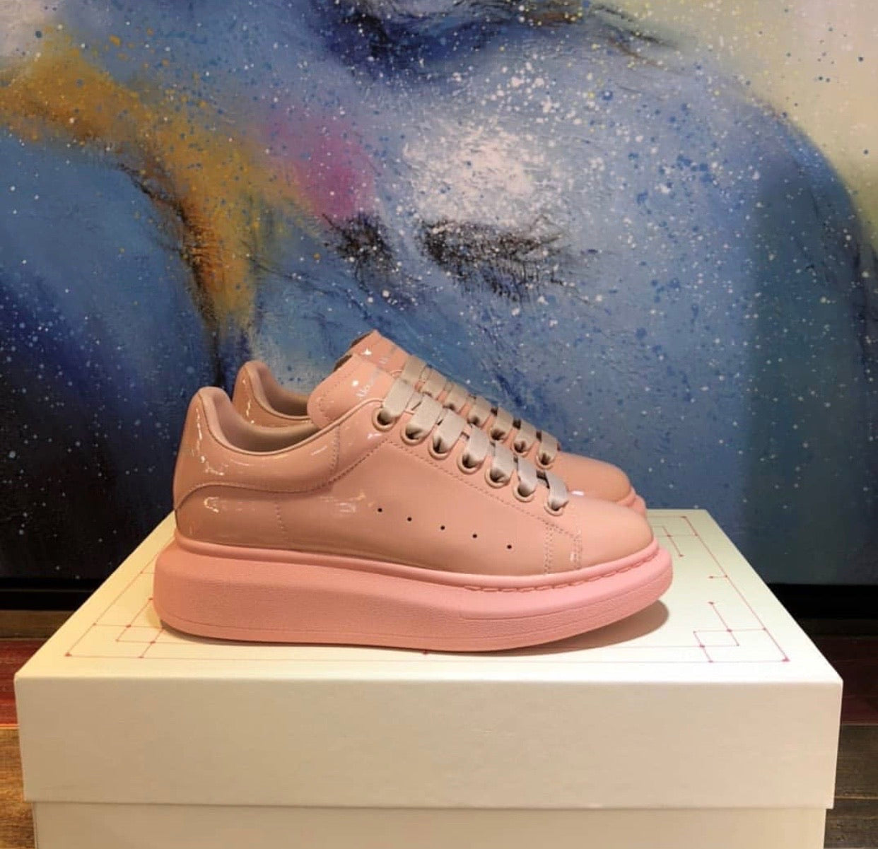 Oversized Sneaker Patent Ladies