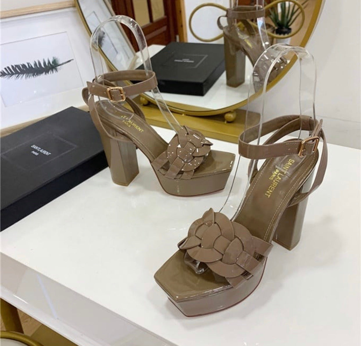 Tribute Patent Sandals