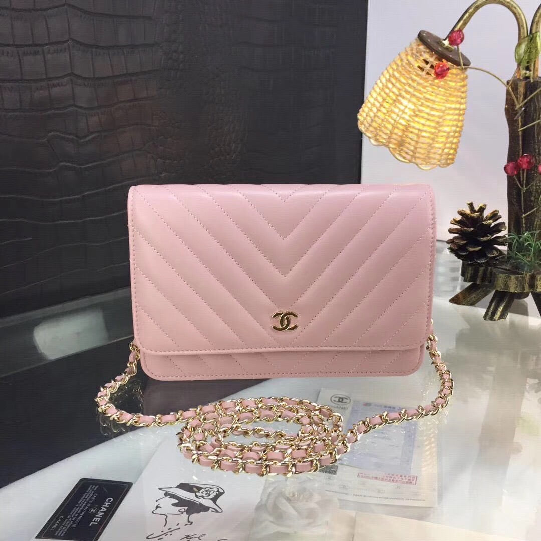 Chevron Lambskin Woc