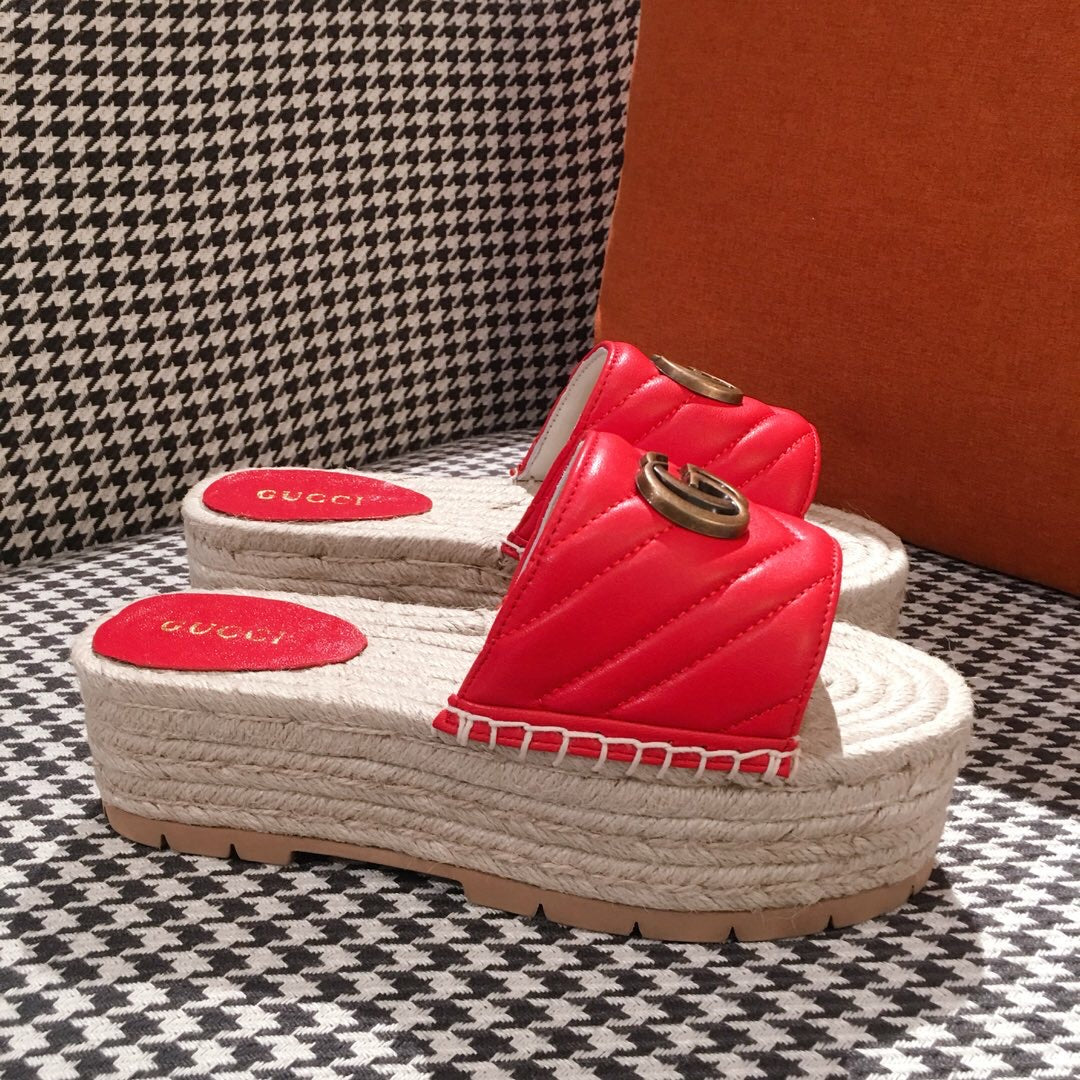 Leather Espadrille Sandals