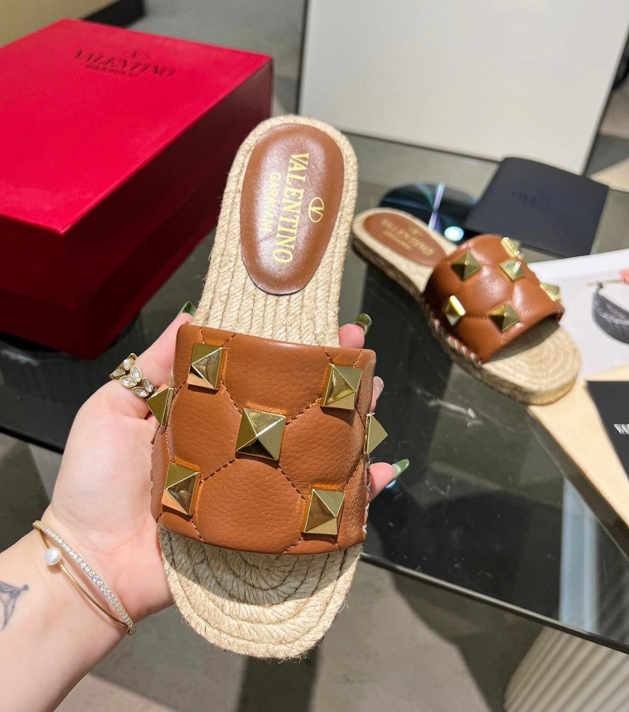 Roman Stud Slide Sandals