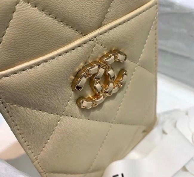 Lambskin Phone Card Purse