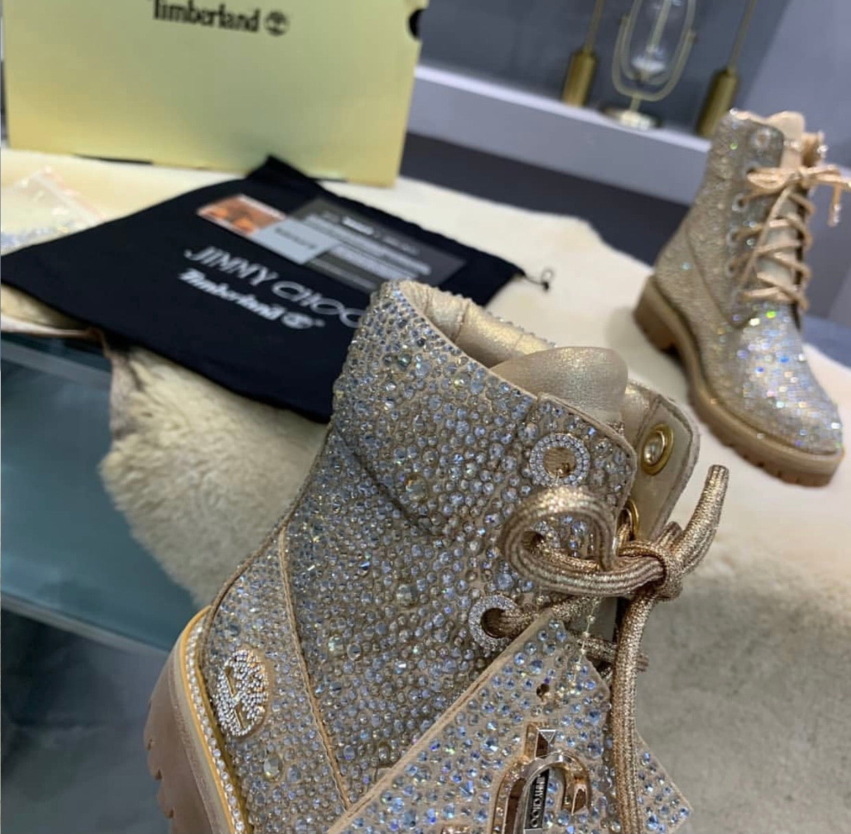Crystal Embellished Boots
