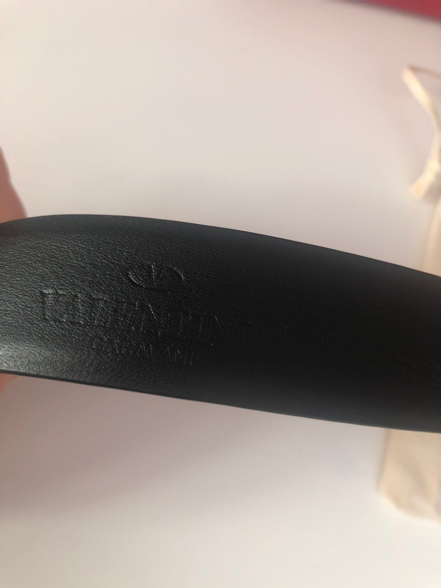 V Logo Belt