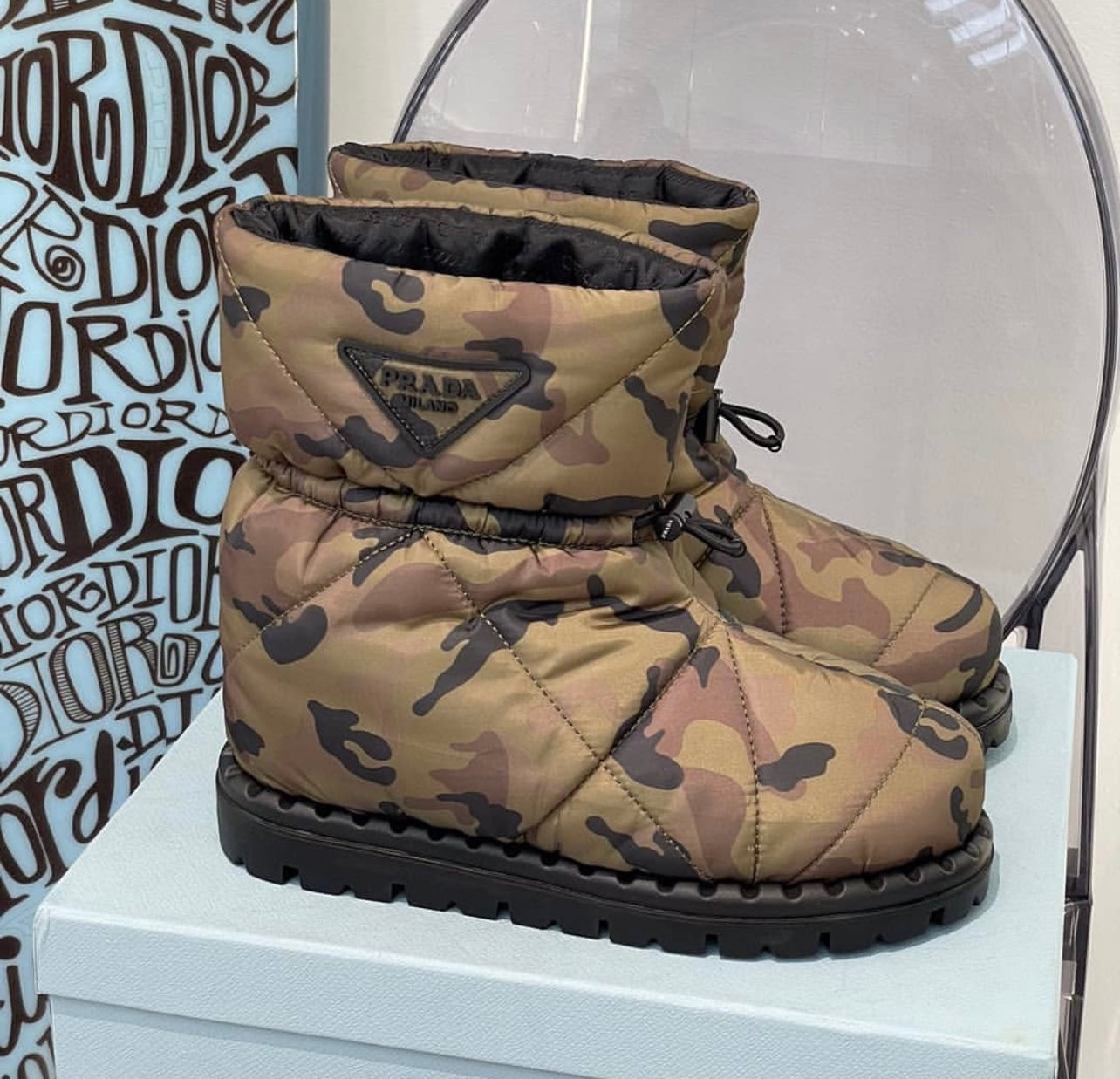 Padded Nylon Boots