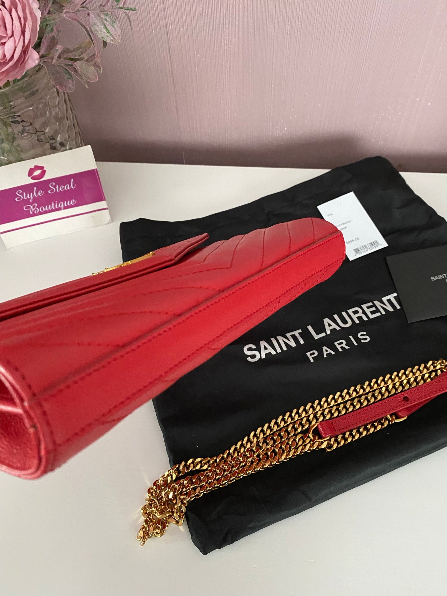 Monogram Chain Clutch