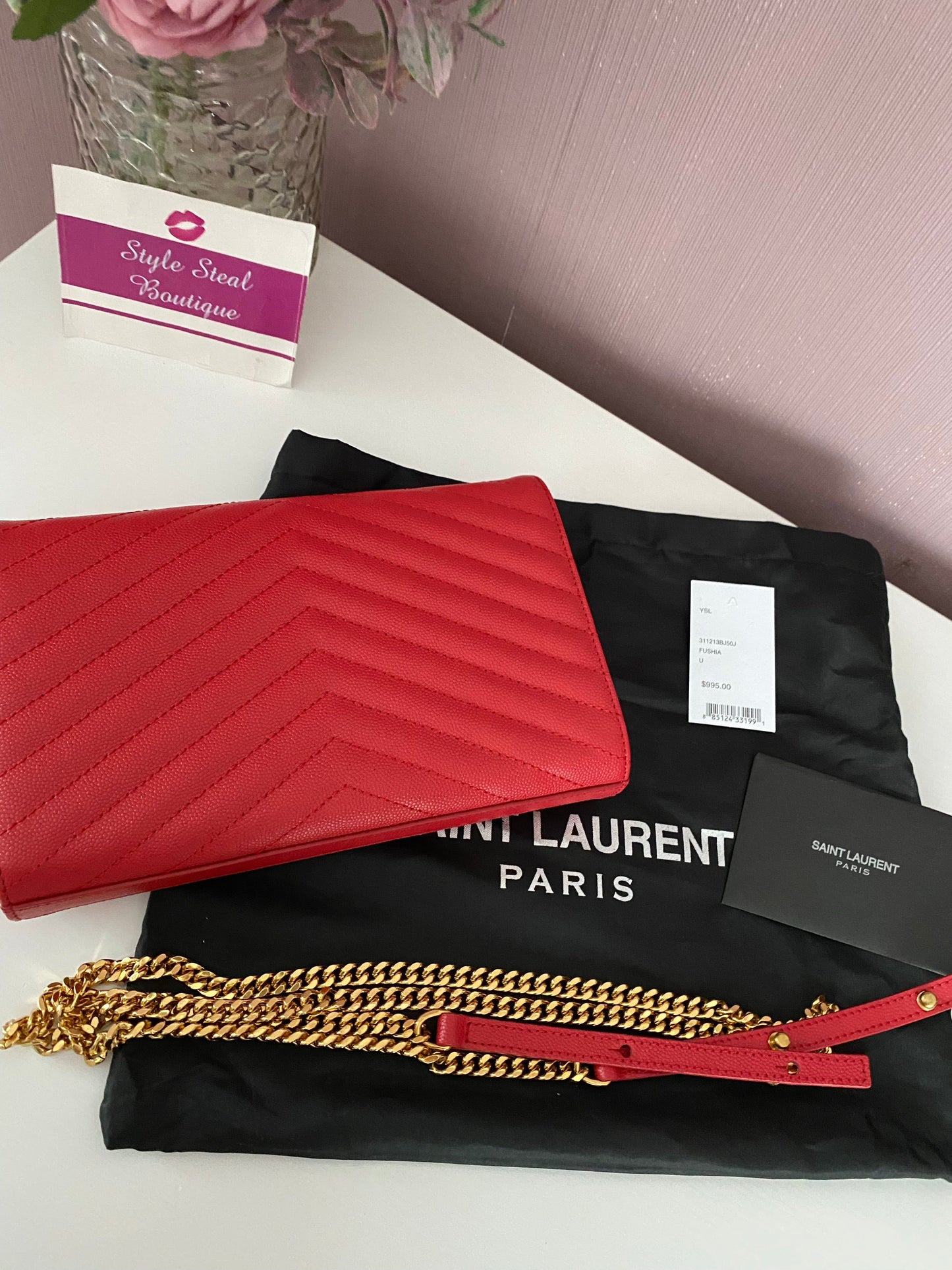 Monogram Chain Clutch