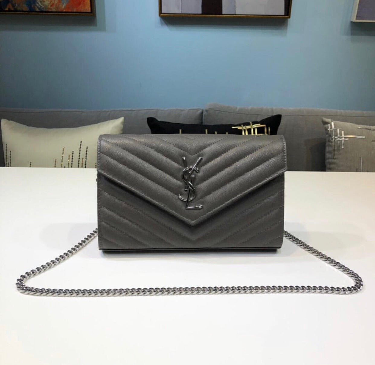 Monogram Chain Clutch