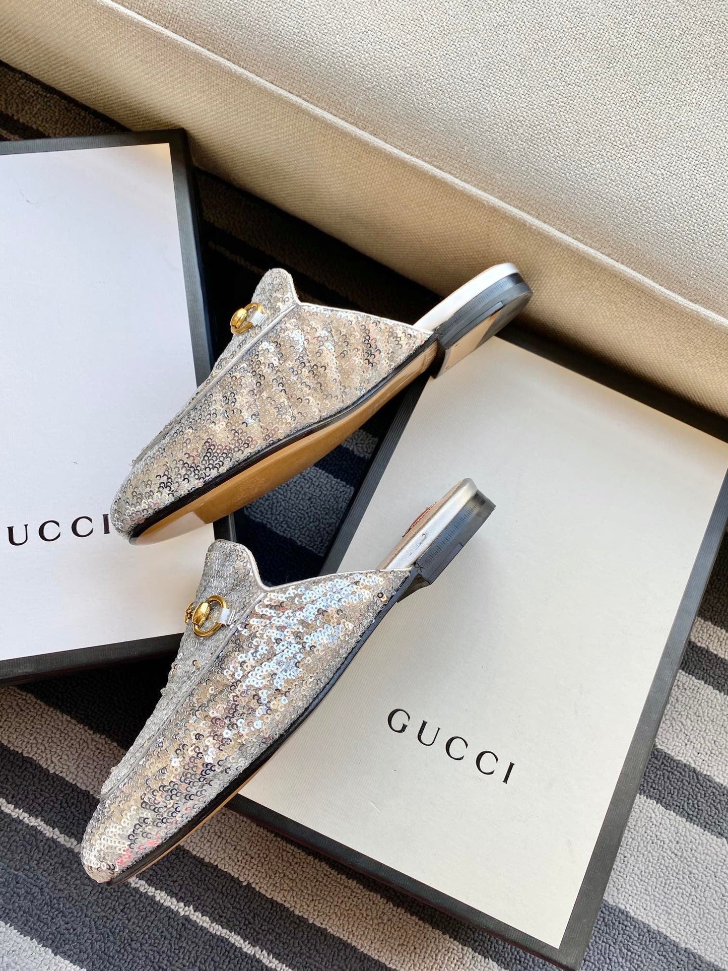 Princetown Sequin Loafers