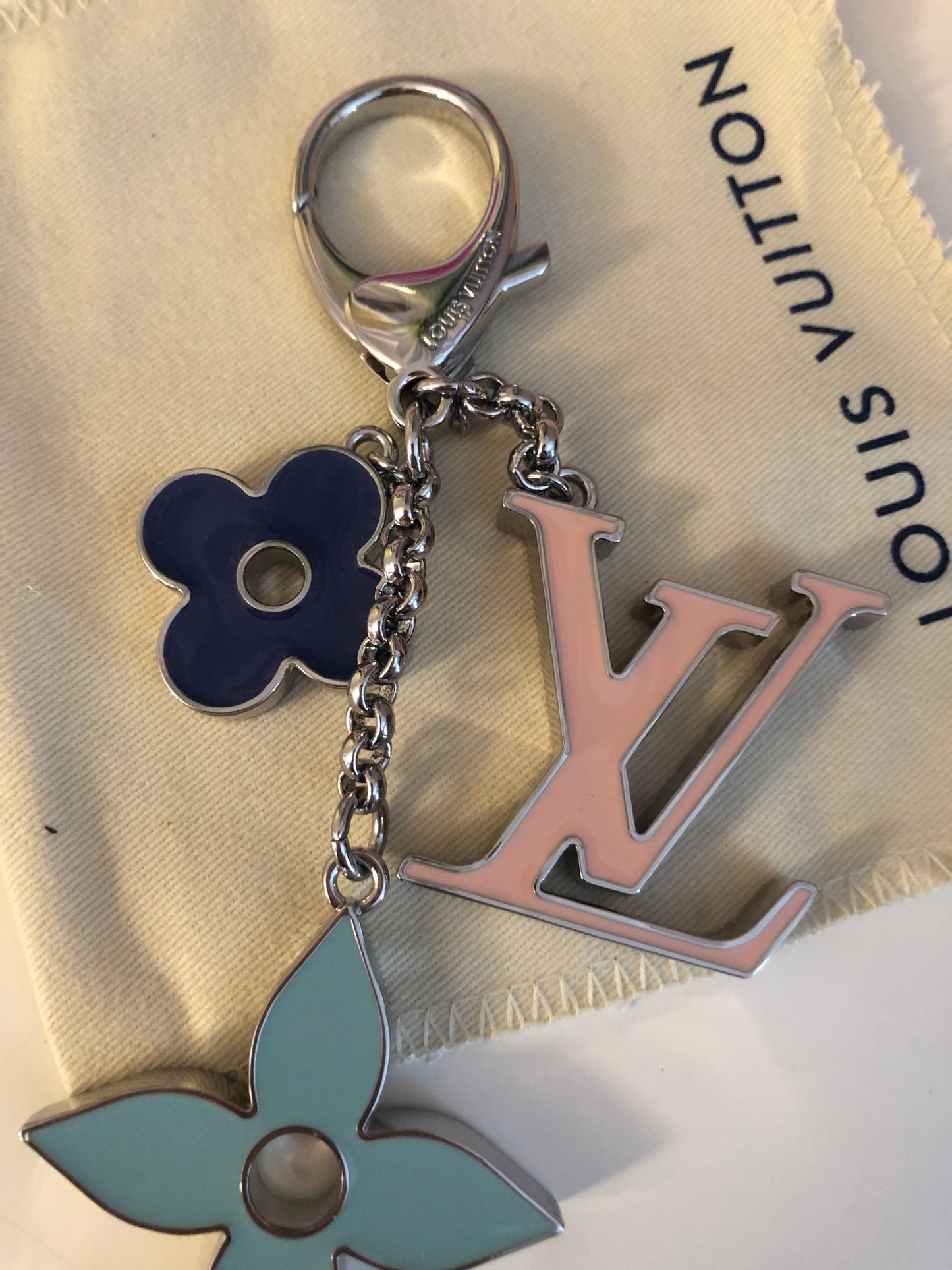 Fleur De Monogram Keychain