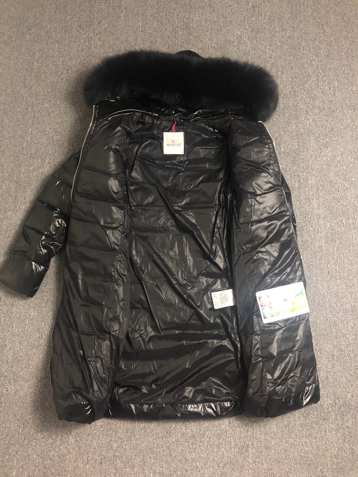 Black Fur Long Coat