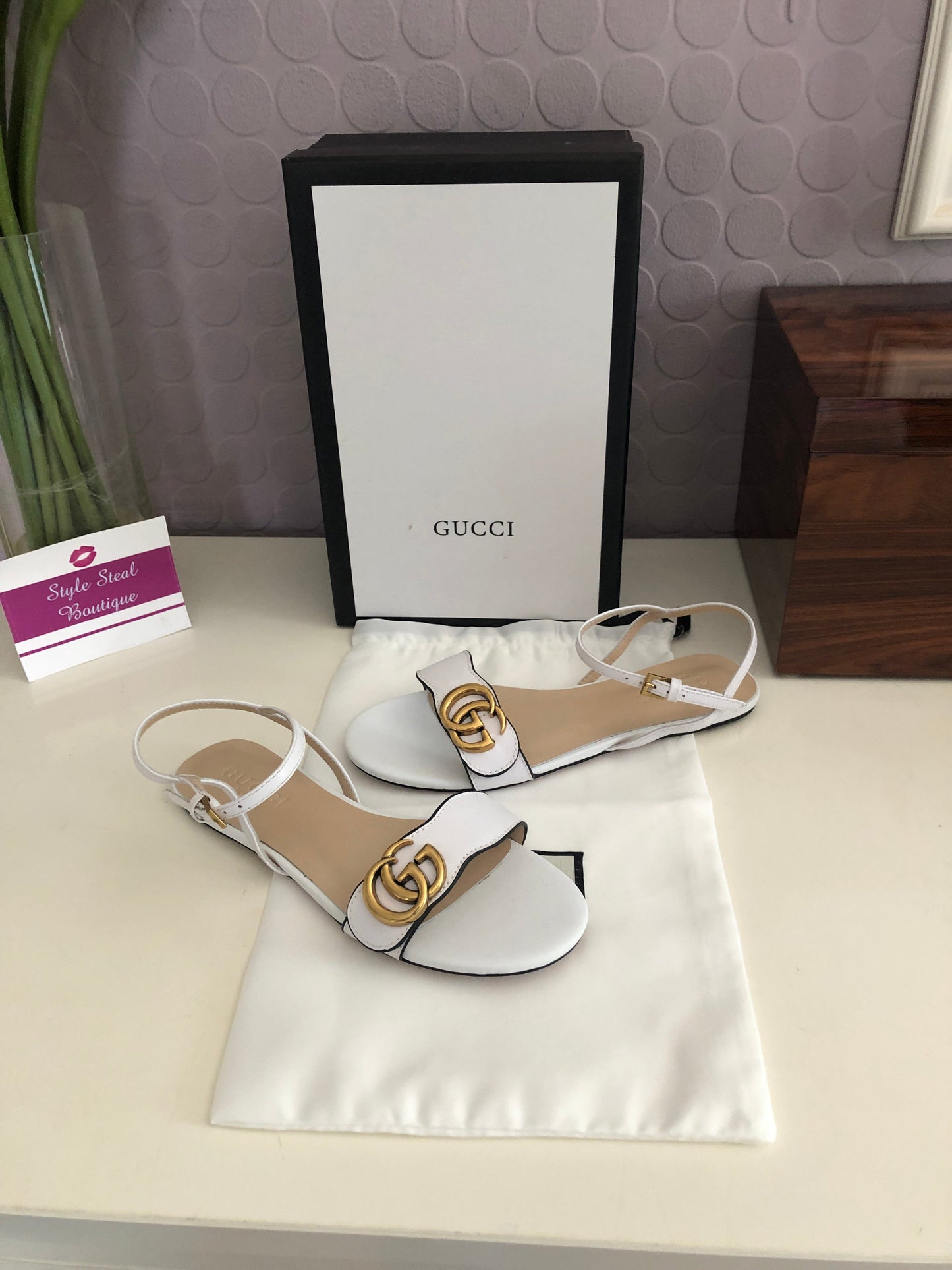 Leather Flat Sandals