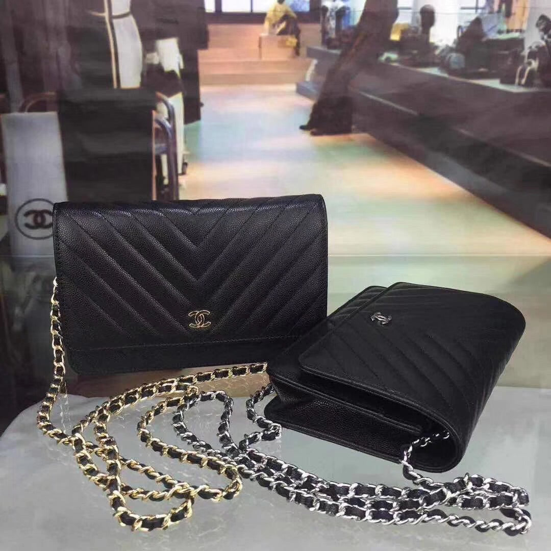 Chevron Lambskin Woc