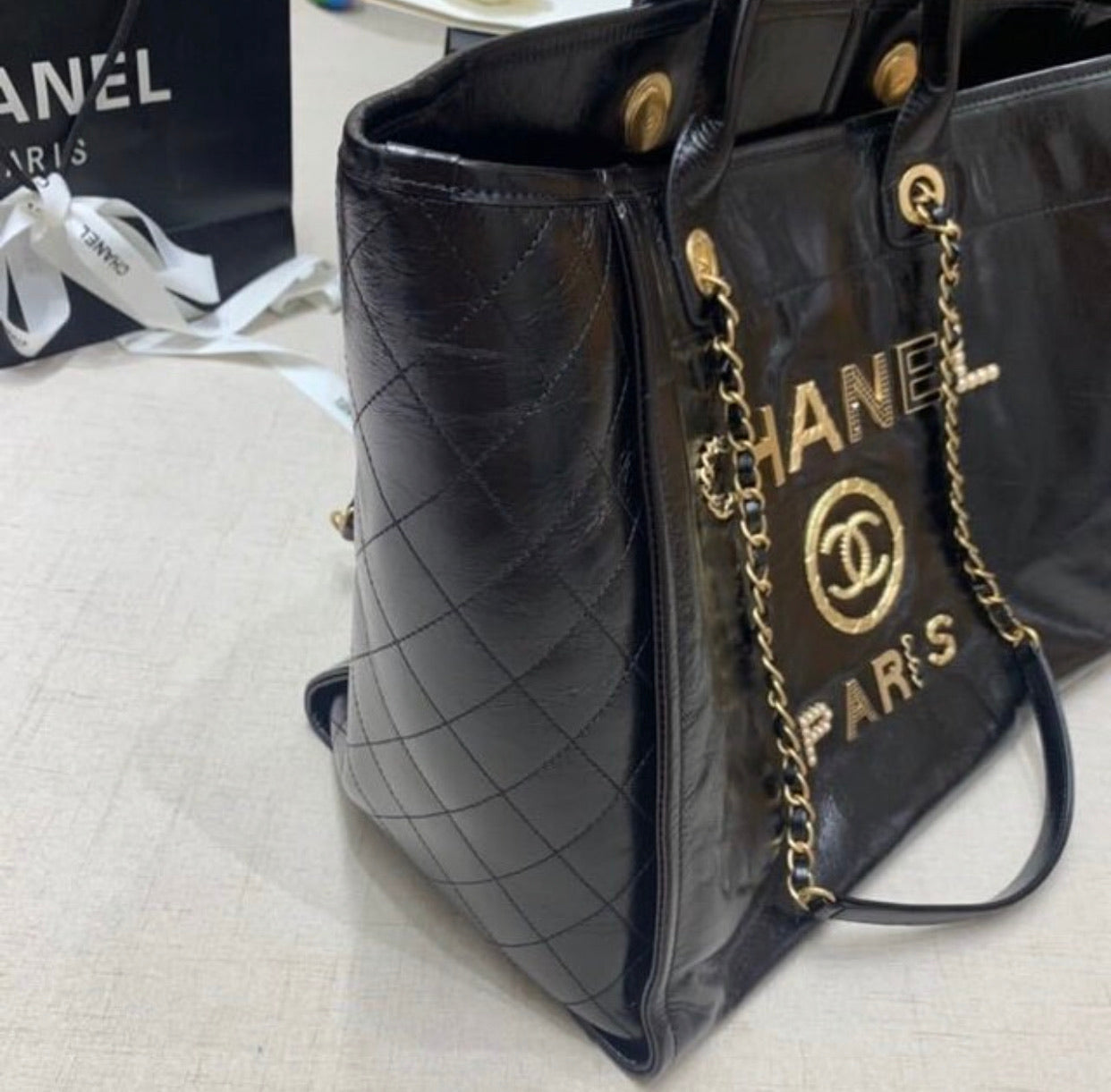 Leather Shopper