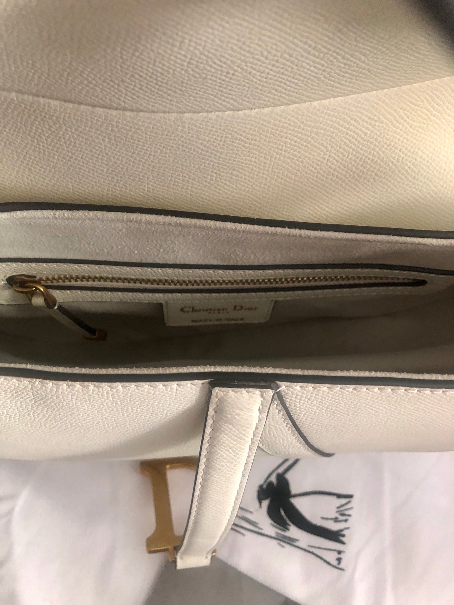 Saddle Bag Grained Leather