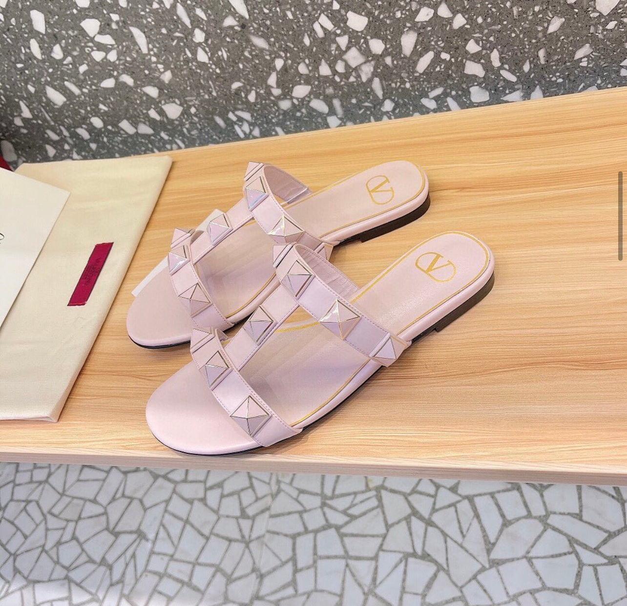 Roman Stud Flat Sandals