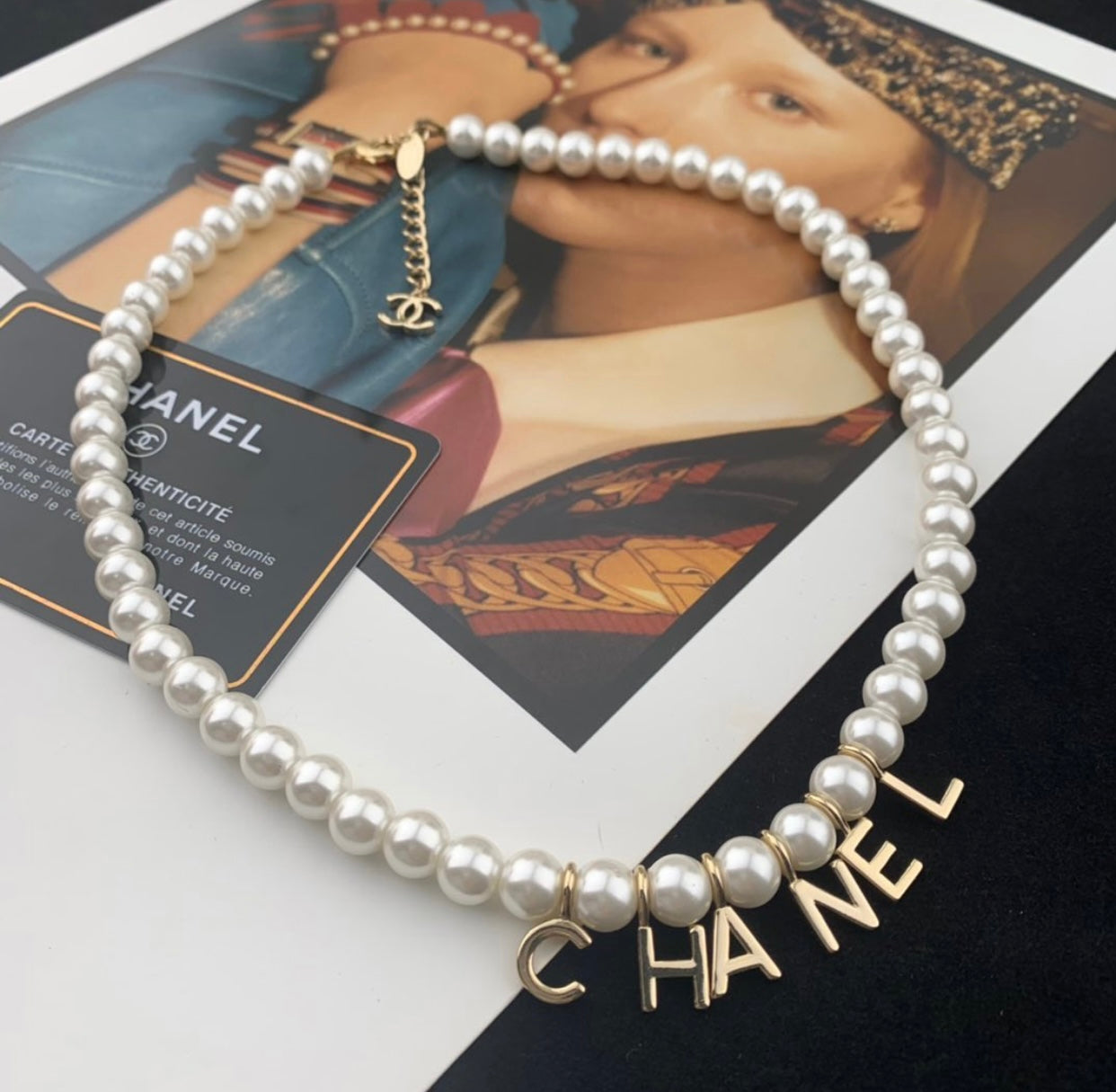 CC Pearl Necklace
