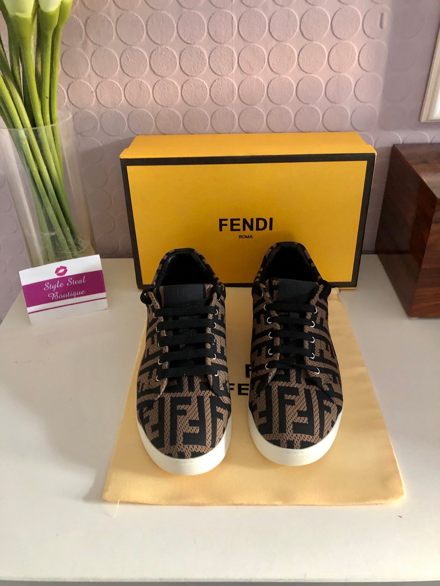 F Logo Sneakers