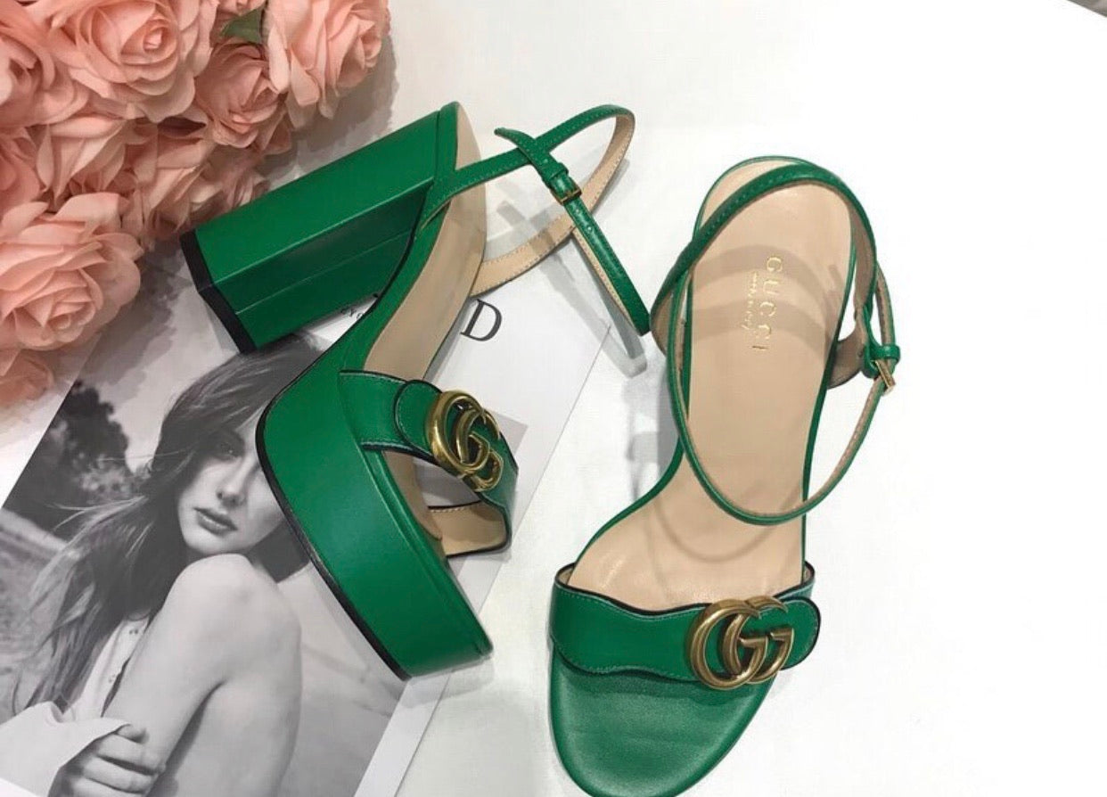 Leather Platform Sandals