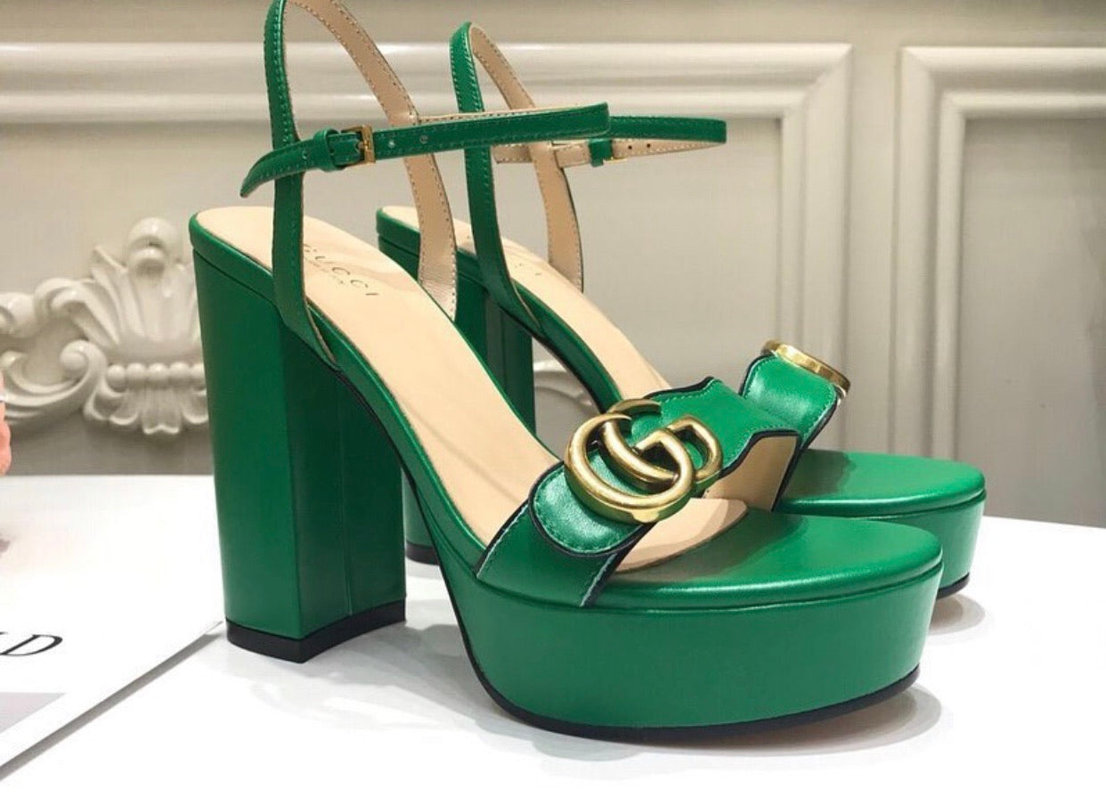 Leather Platform Sandals