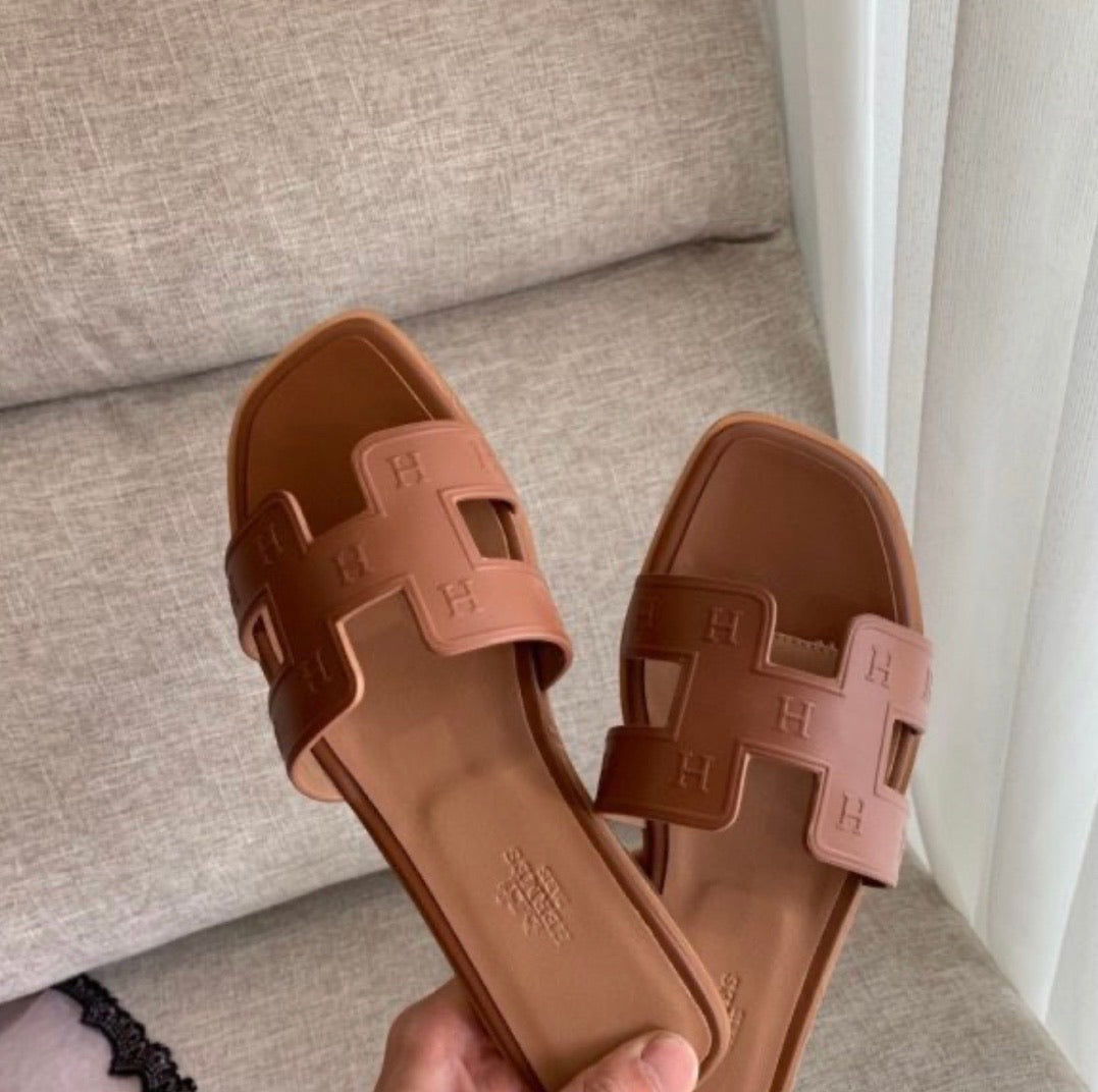 Embossed Oran Sandals