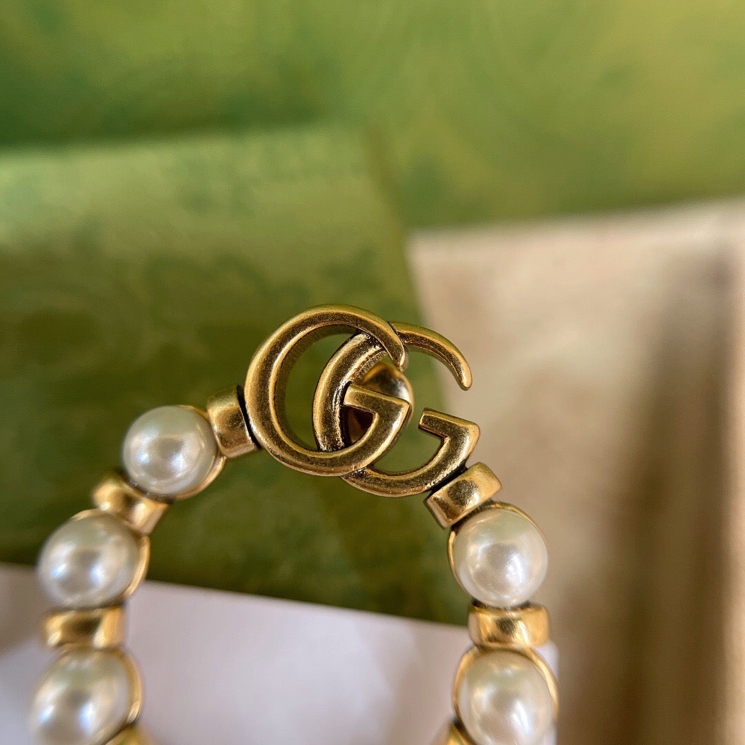 Pearl Hoop Earrings