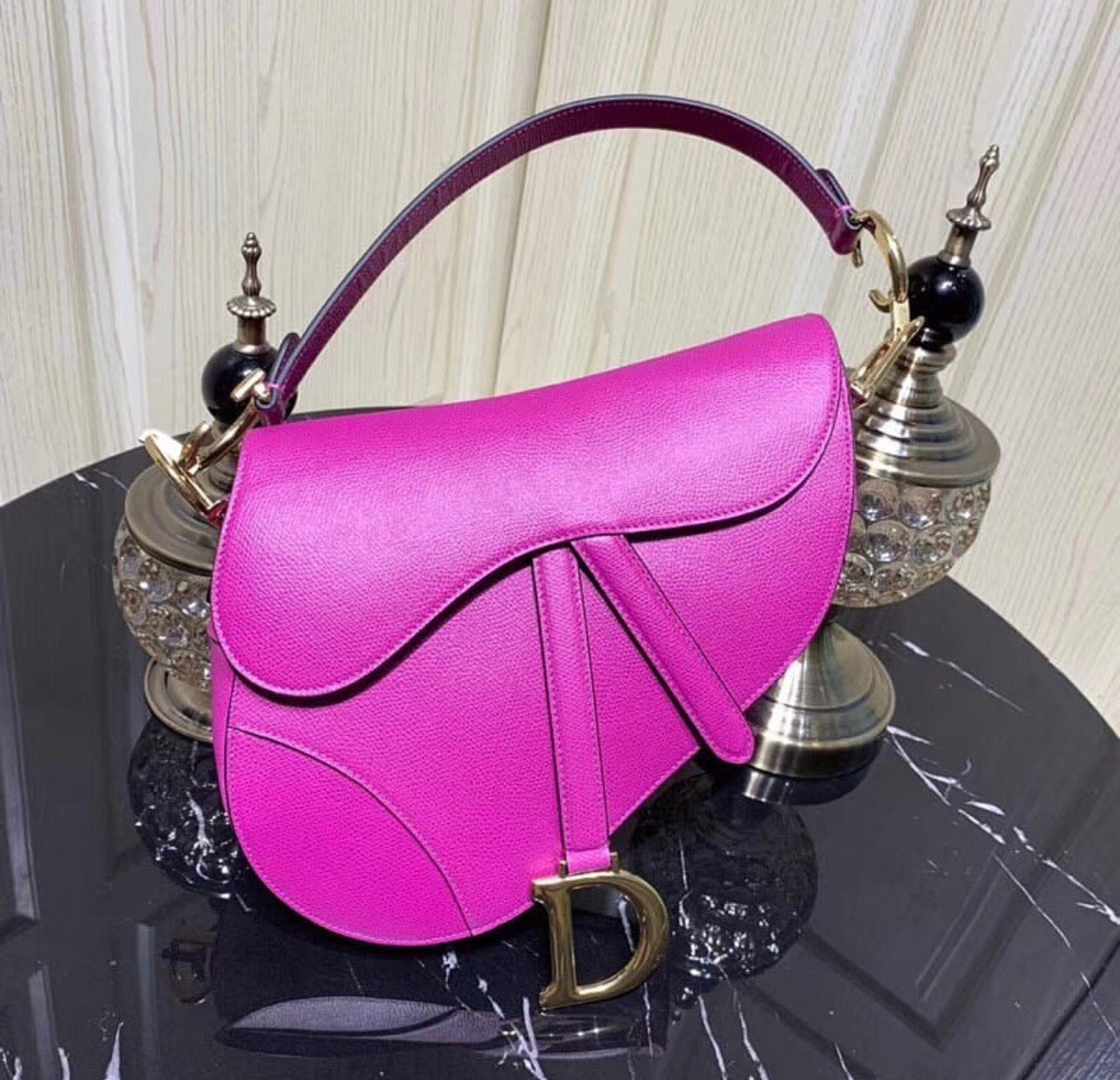 Saddle Bag Grained Leather