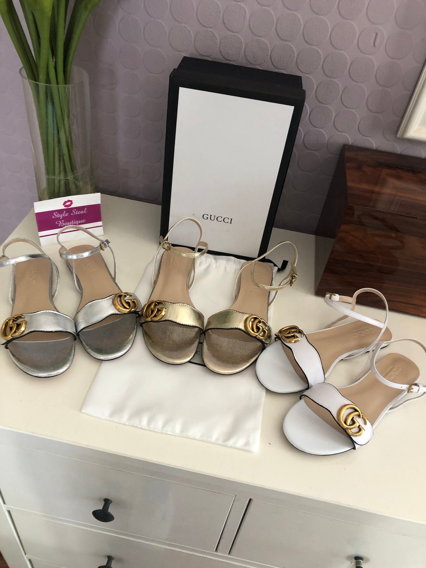 Leather Flat Sandals
