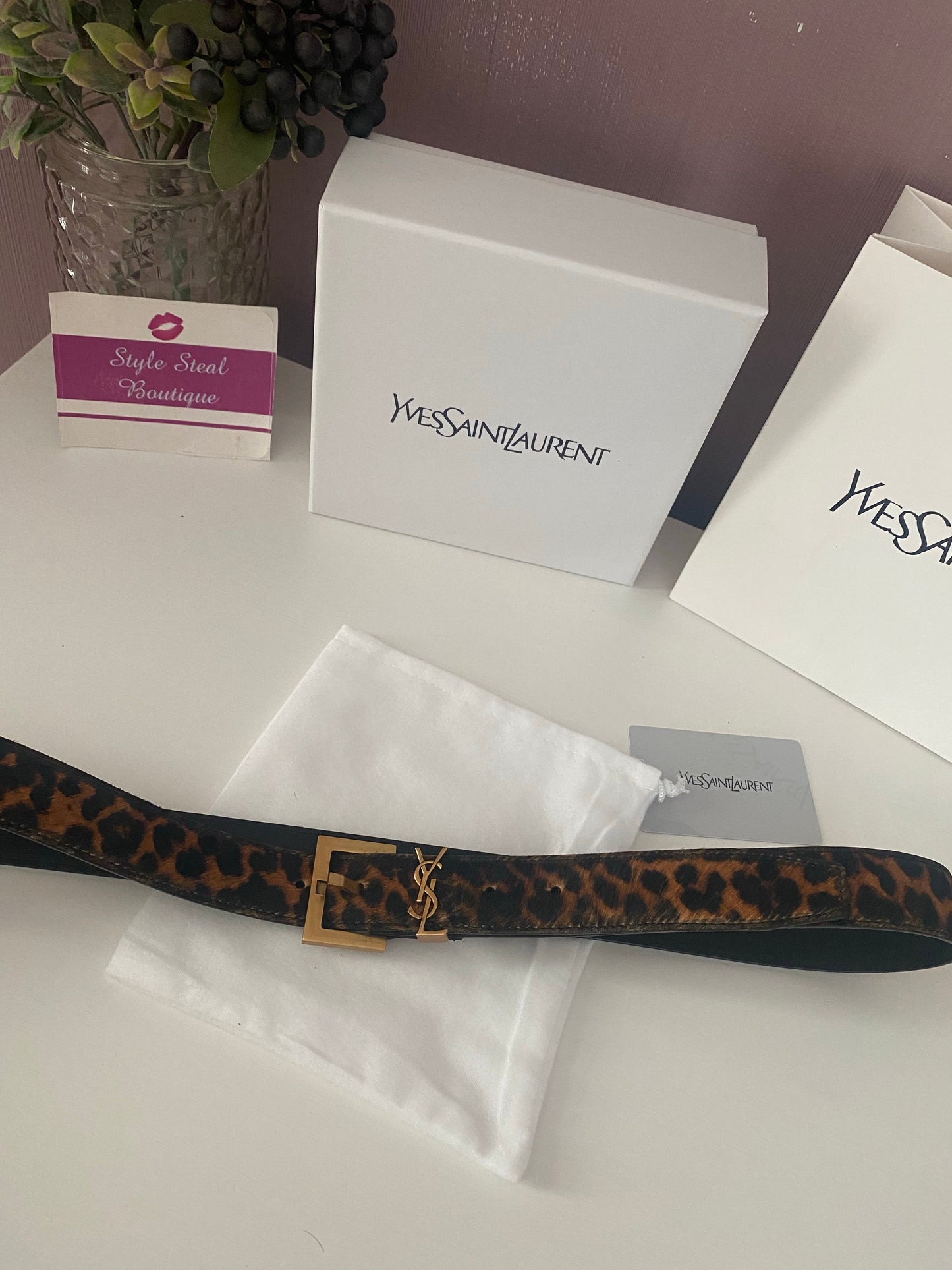 Monogram Thin Belt