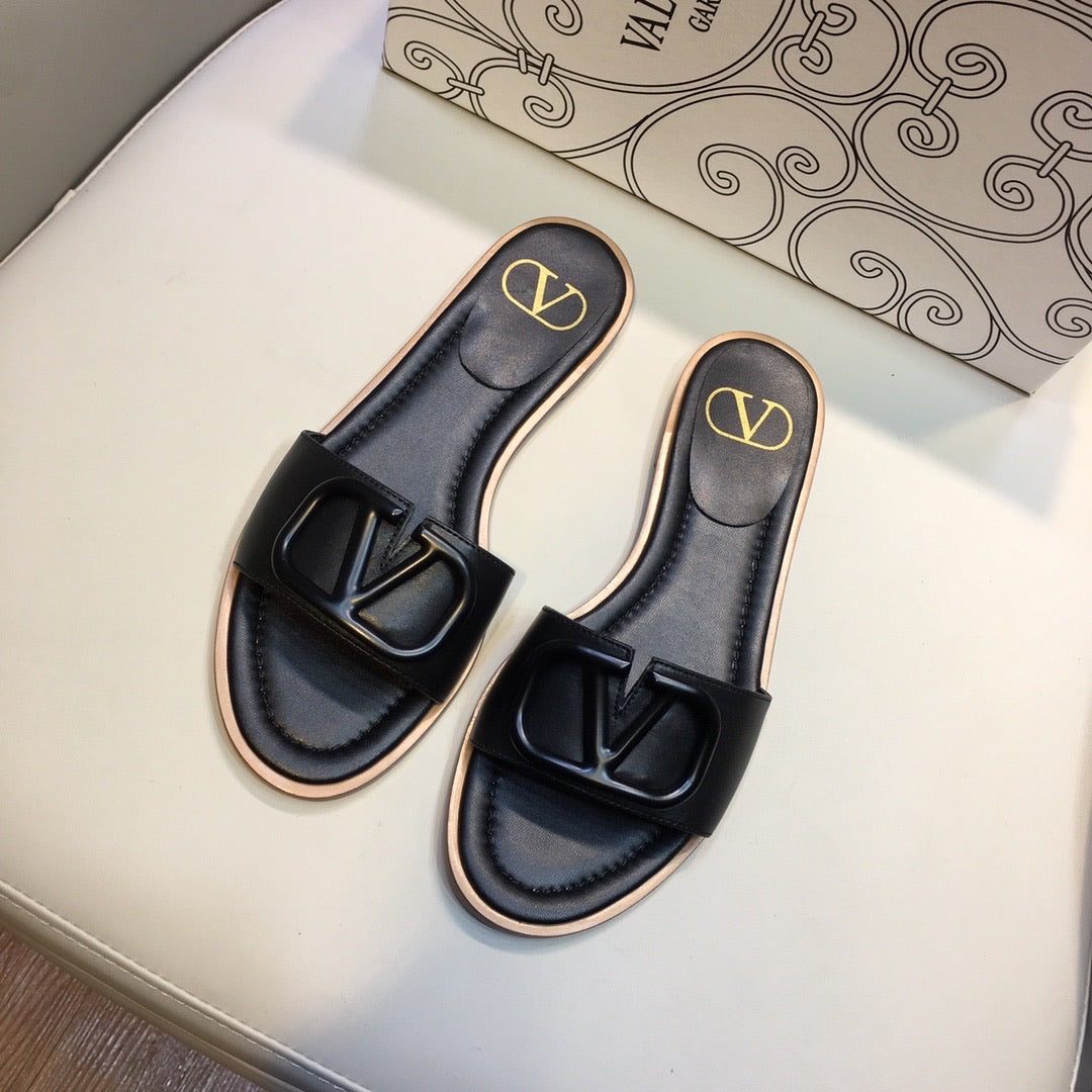 V Logo Sandals