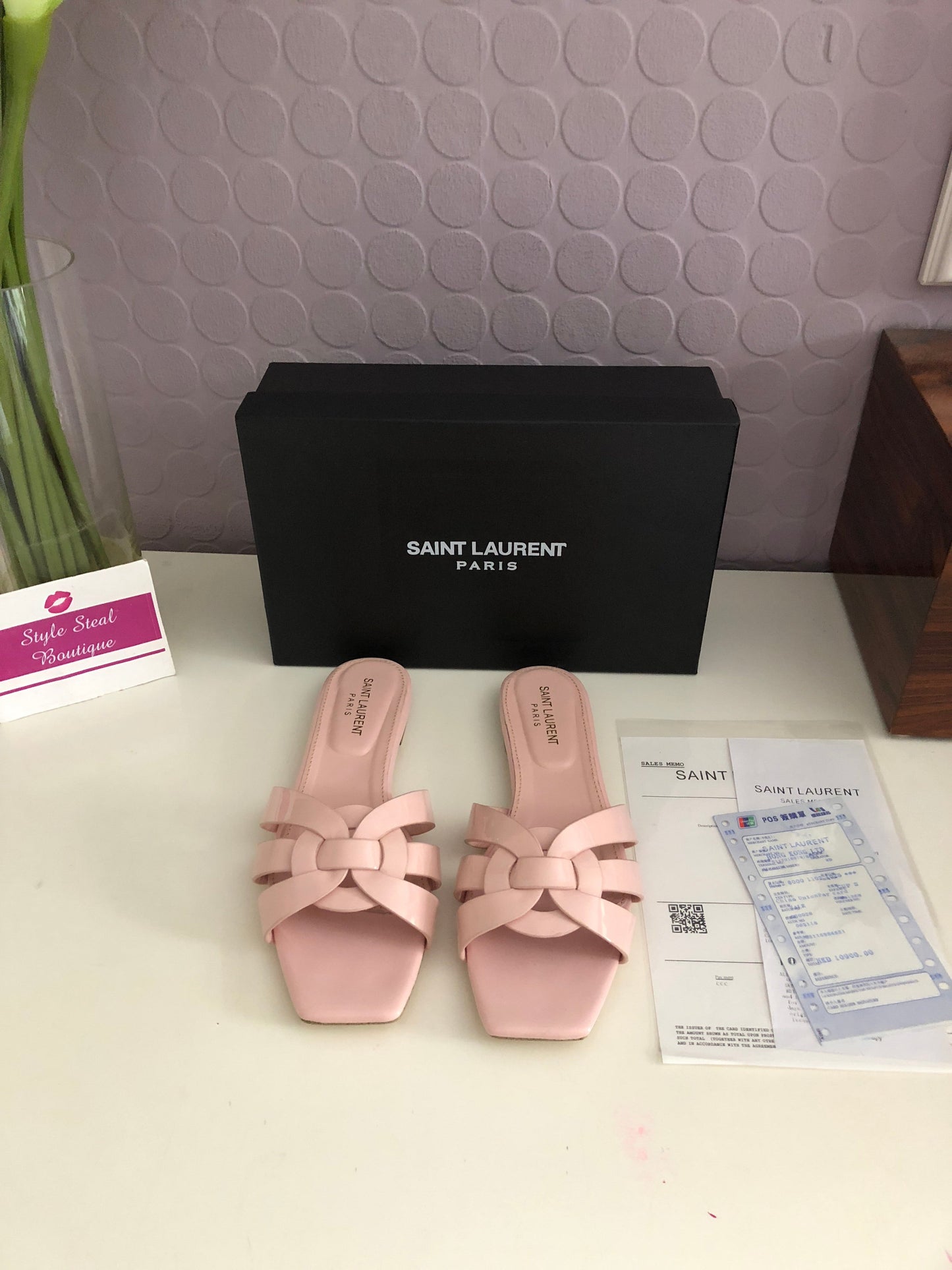Tribute Patent Sandals