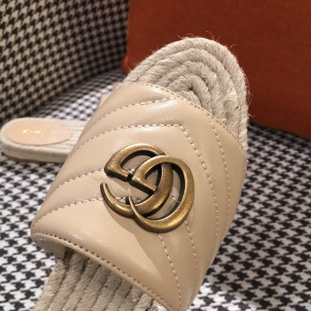 Leather Espadrille Sandals