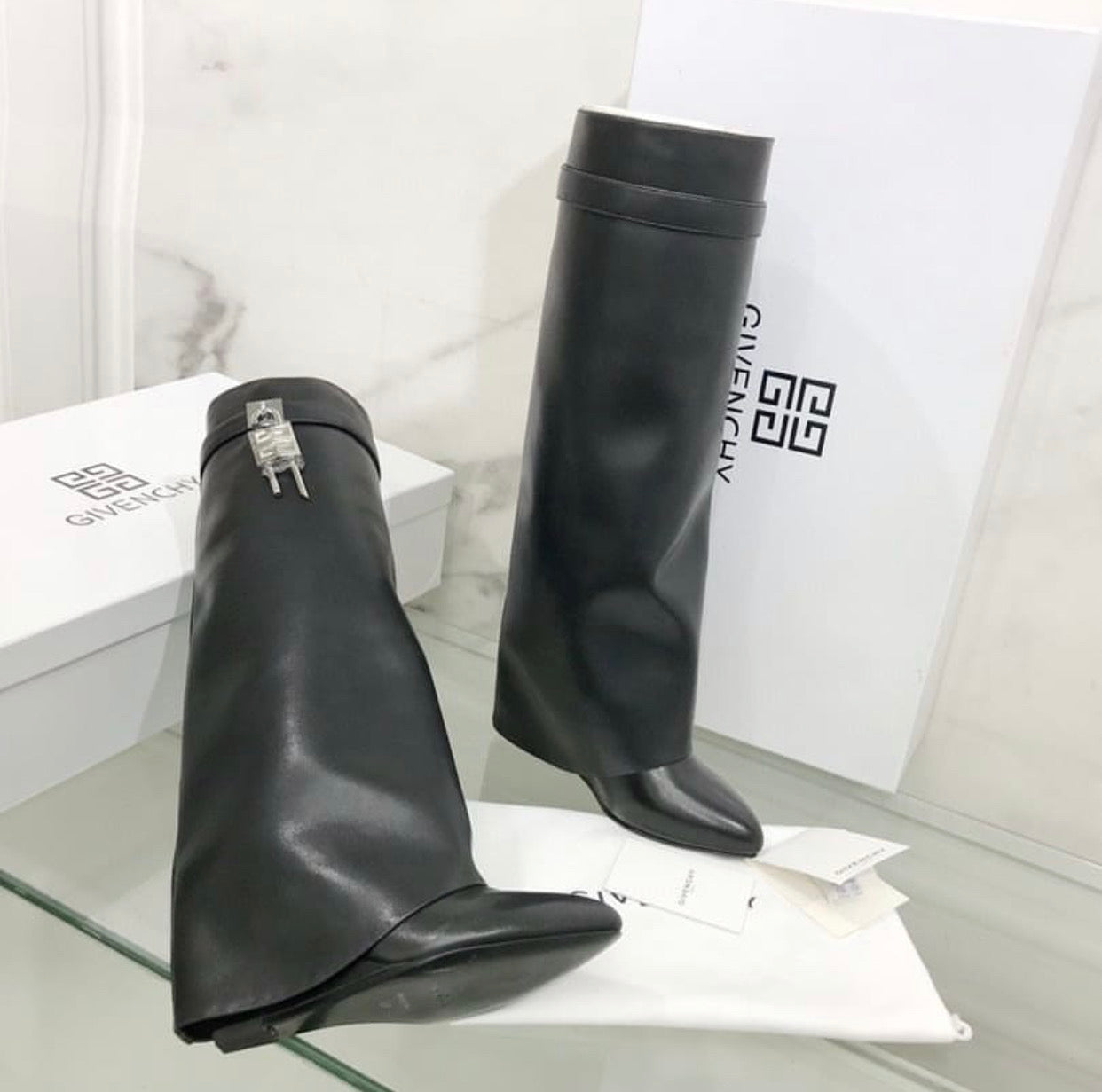 Shark Lock Boots