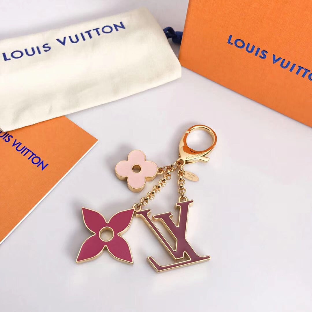 Fleur De Monogram Keychain