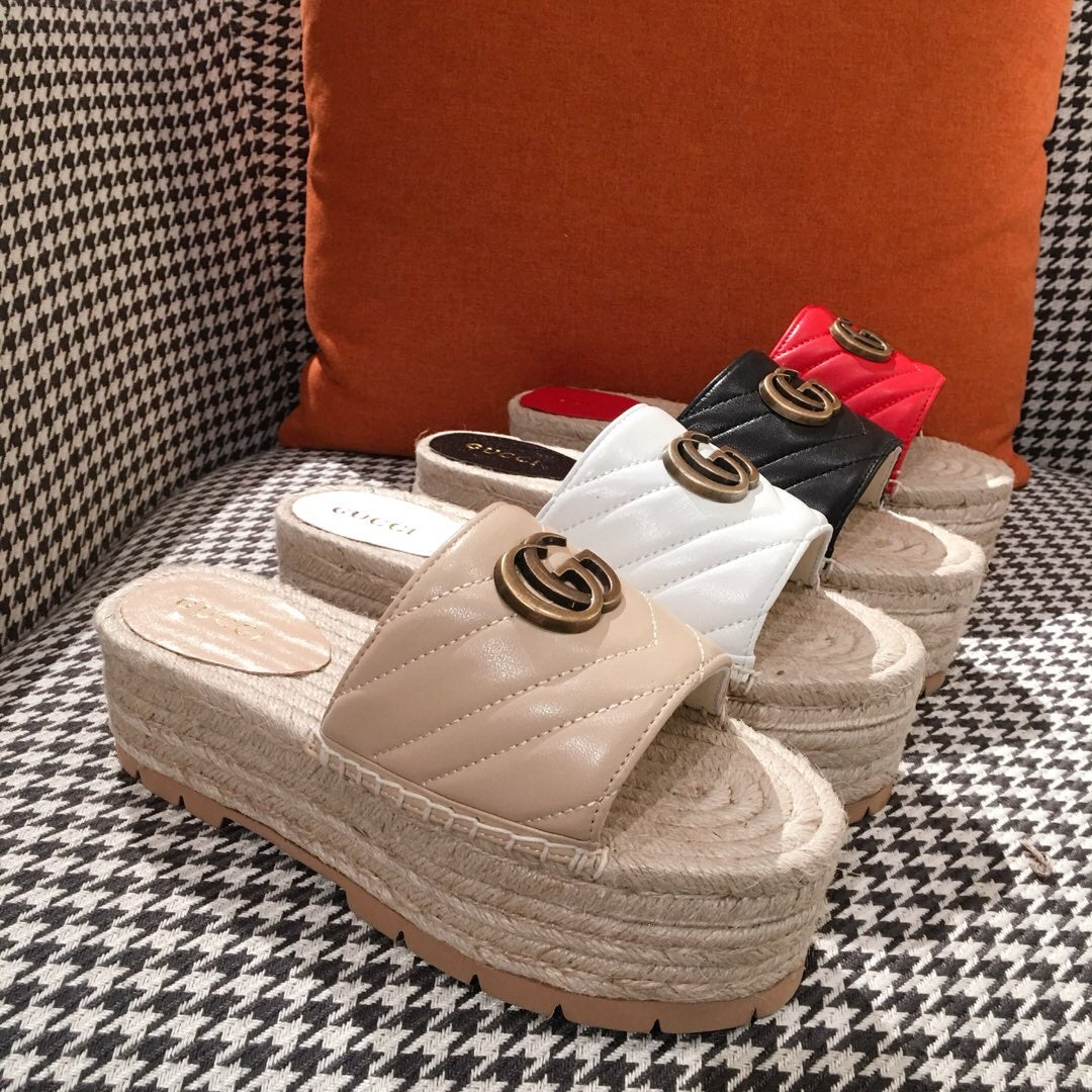 Leather Espadrille Sandals