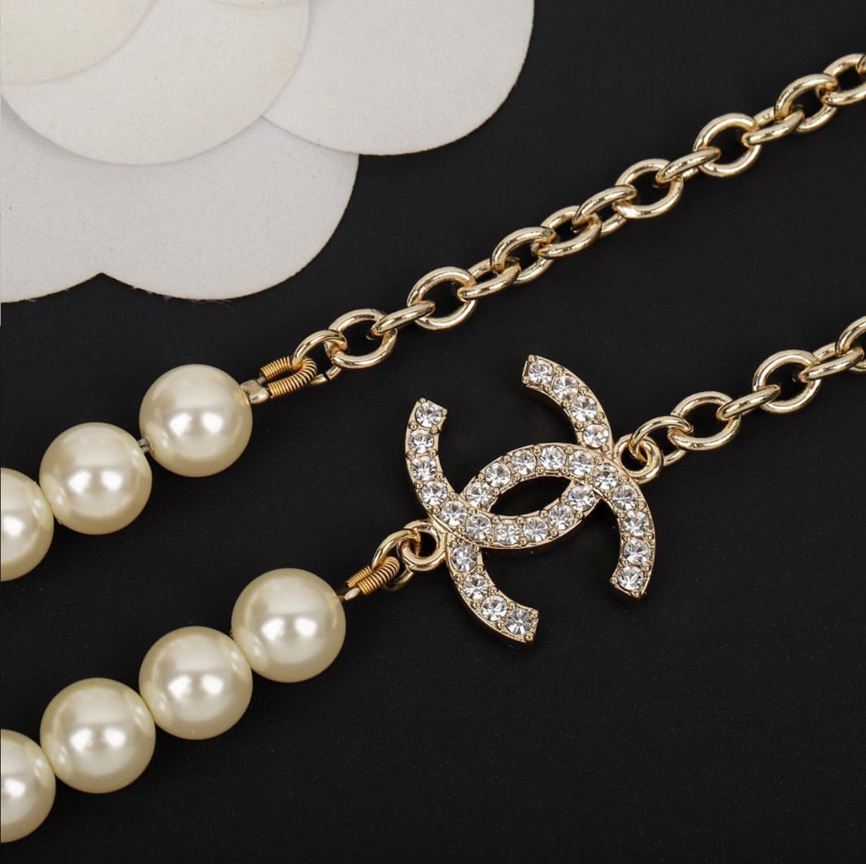 CC Pearl Necklace