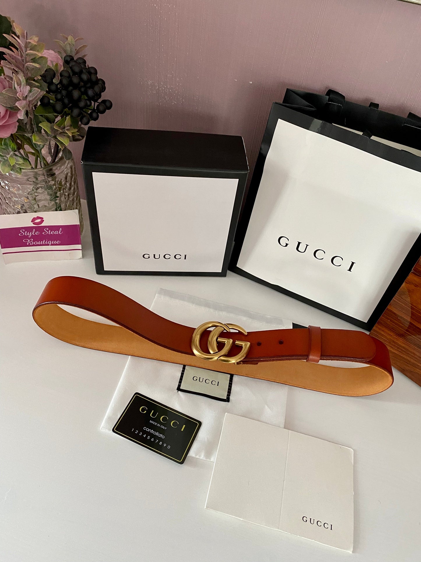 Brown Leather Belt