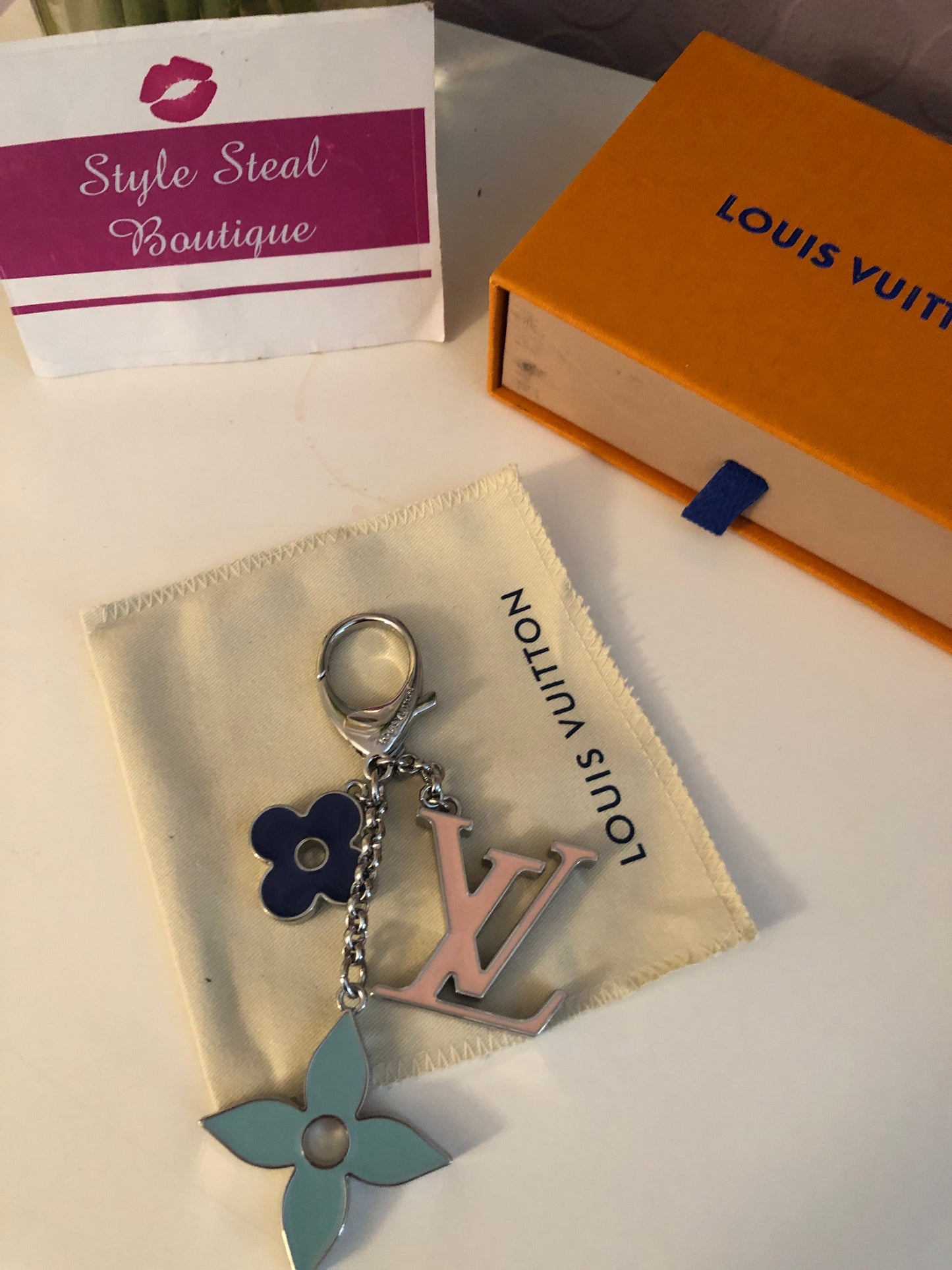 Fleur De Monogram Keychain